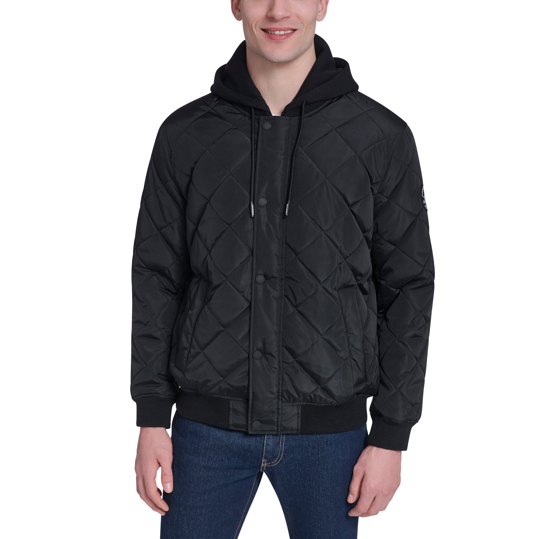Converse Men's Hooded Bomber Jacket