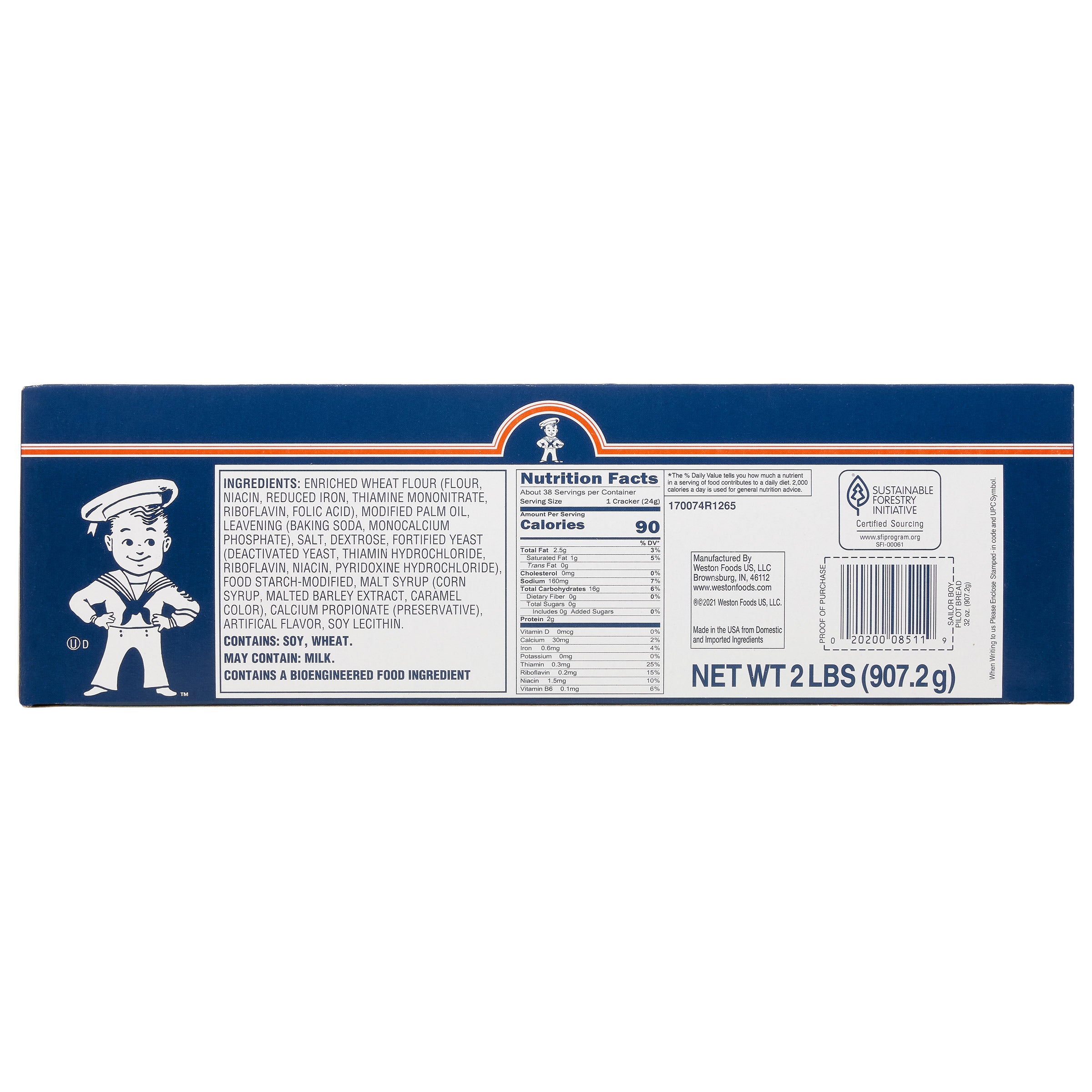 Sailor Boy Pilot Bread, 2 lbs