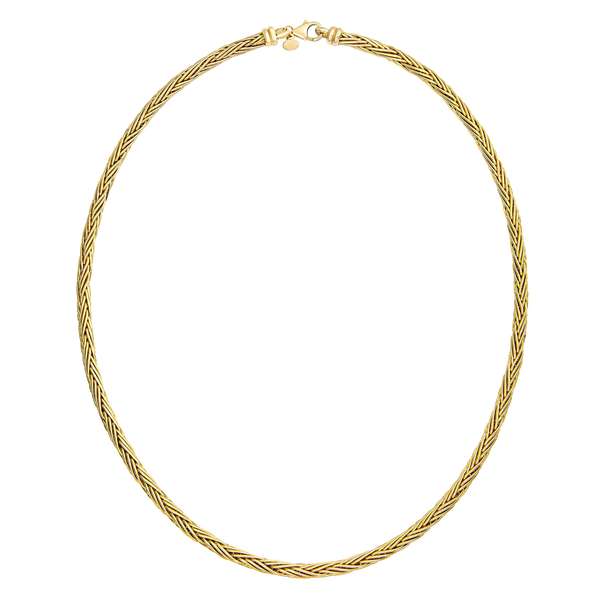 14kt Yellow Gold Woven Necklace