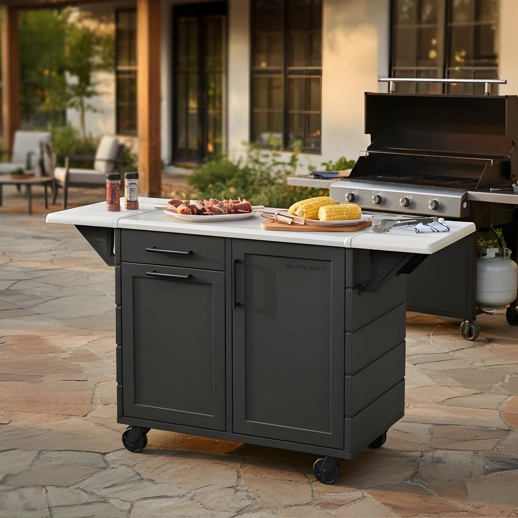 Suncast Outdoor Prep Station with Storage