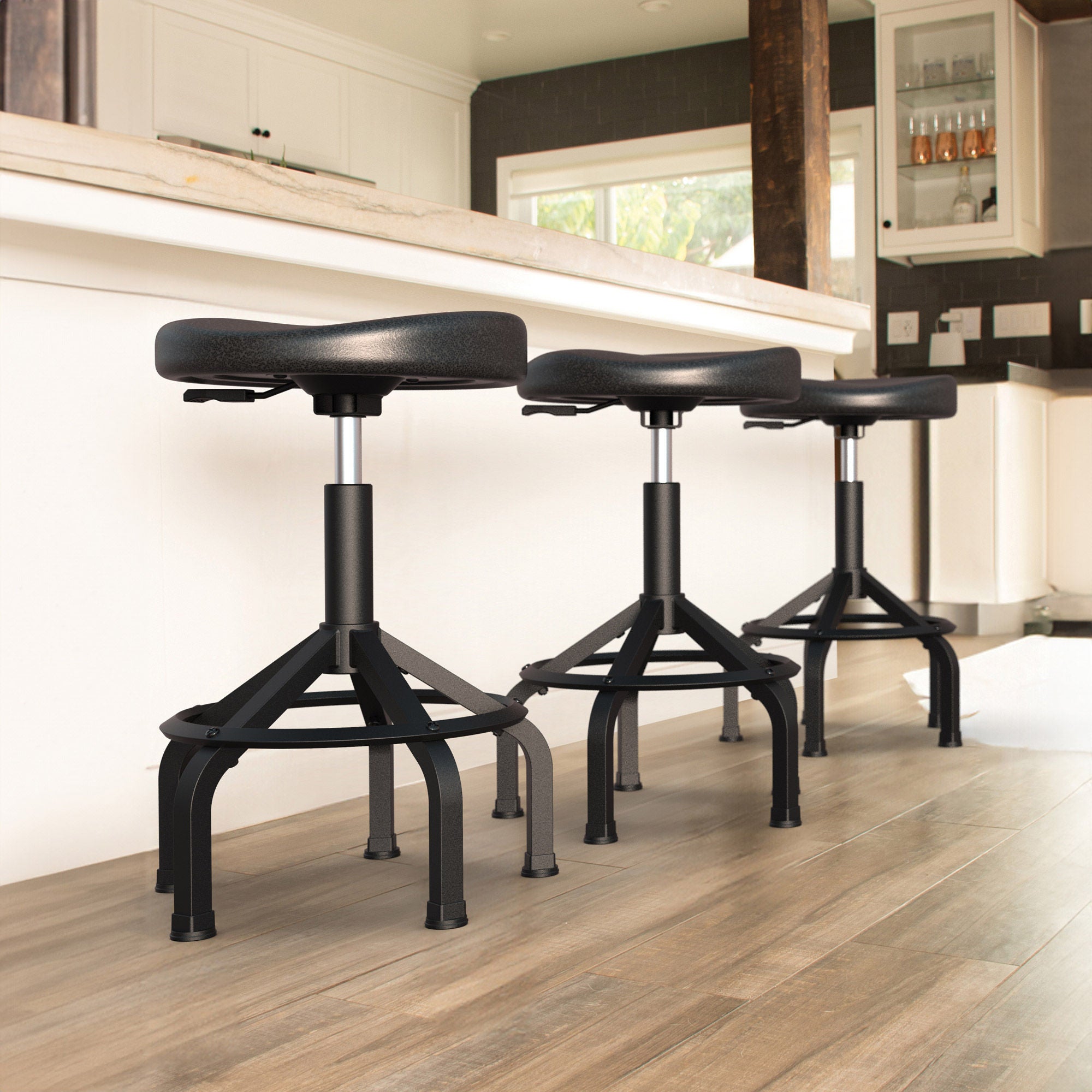 KODA Ergo Cushioned Shop Stool, 2-pack