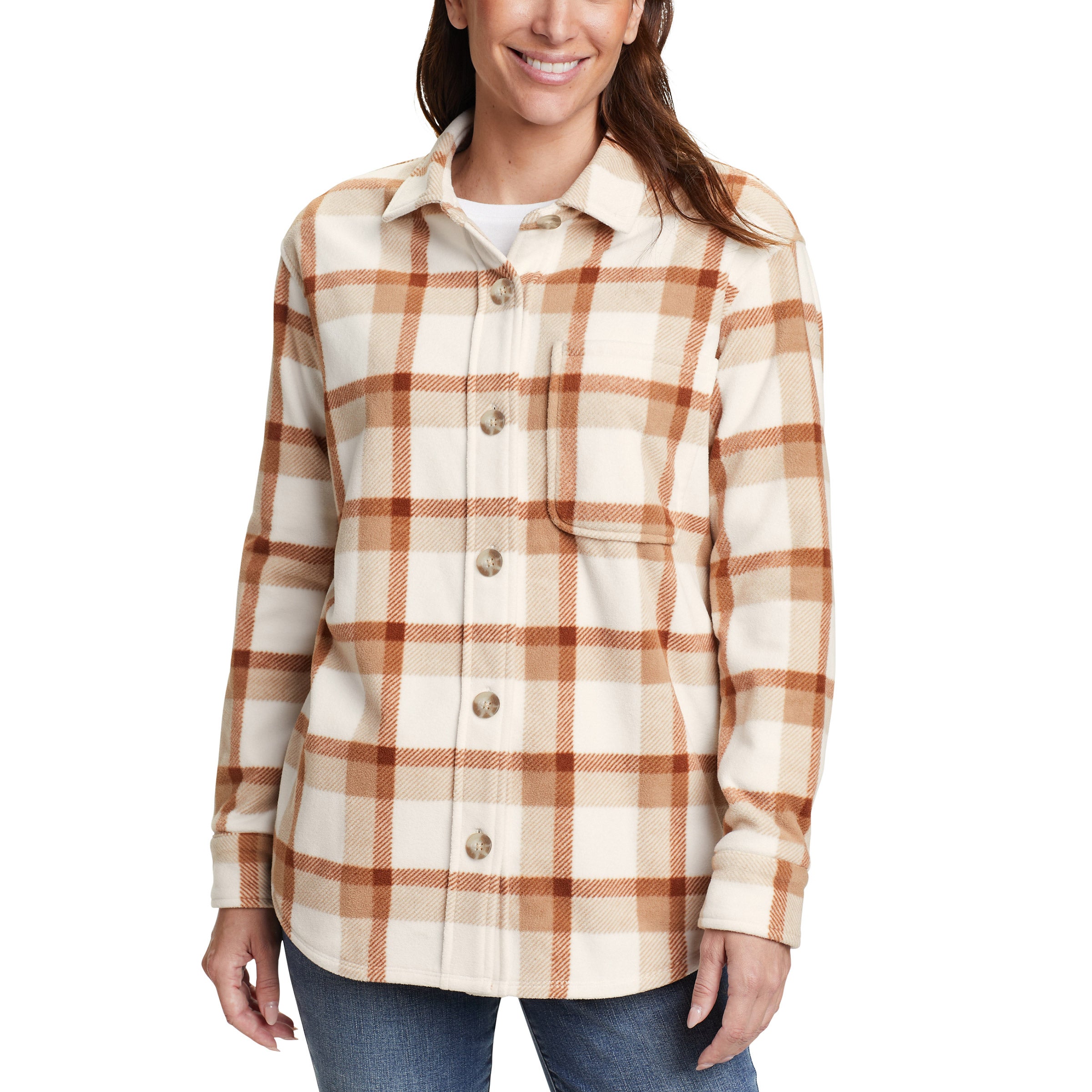 Eddie Bauer Ladies' Microfleece Button-Up Shirt