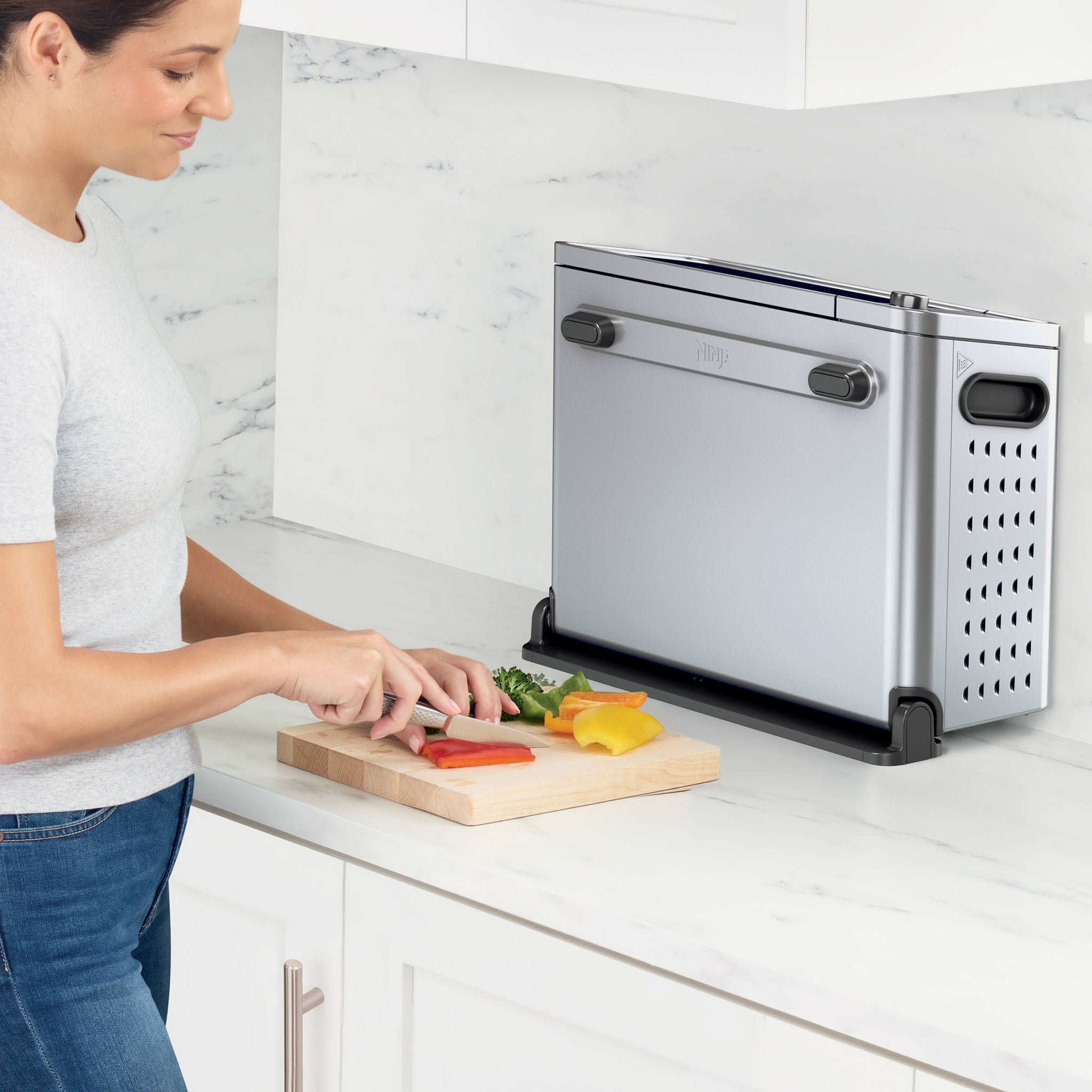 Ninja Flip 10-in-1 Toaster Oven & Air Fryer with Added Broil Rack
