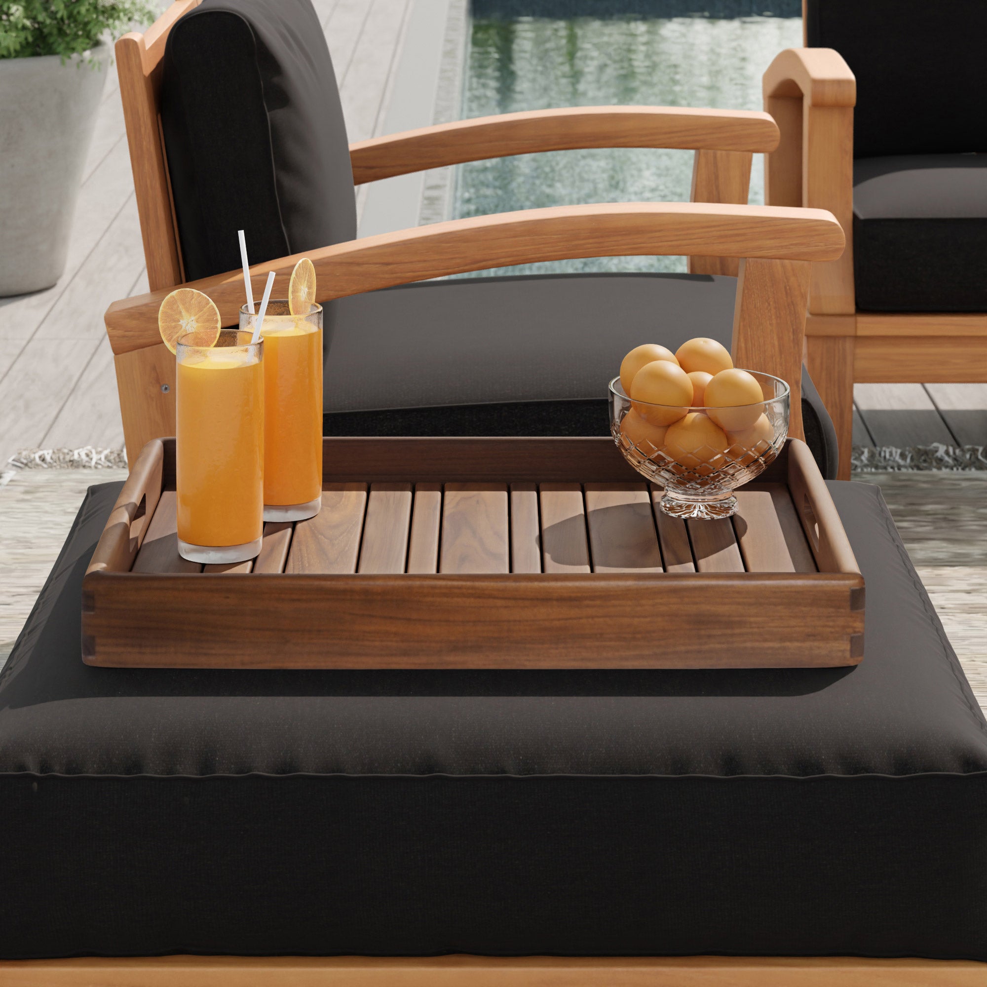 loveTEAK 25” Bergen Teak Tray