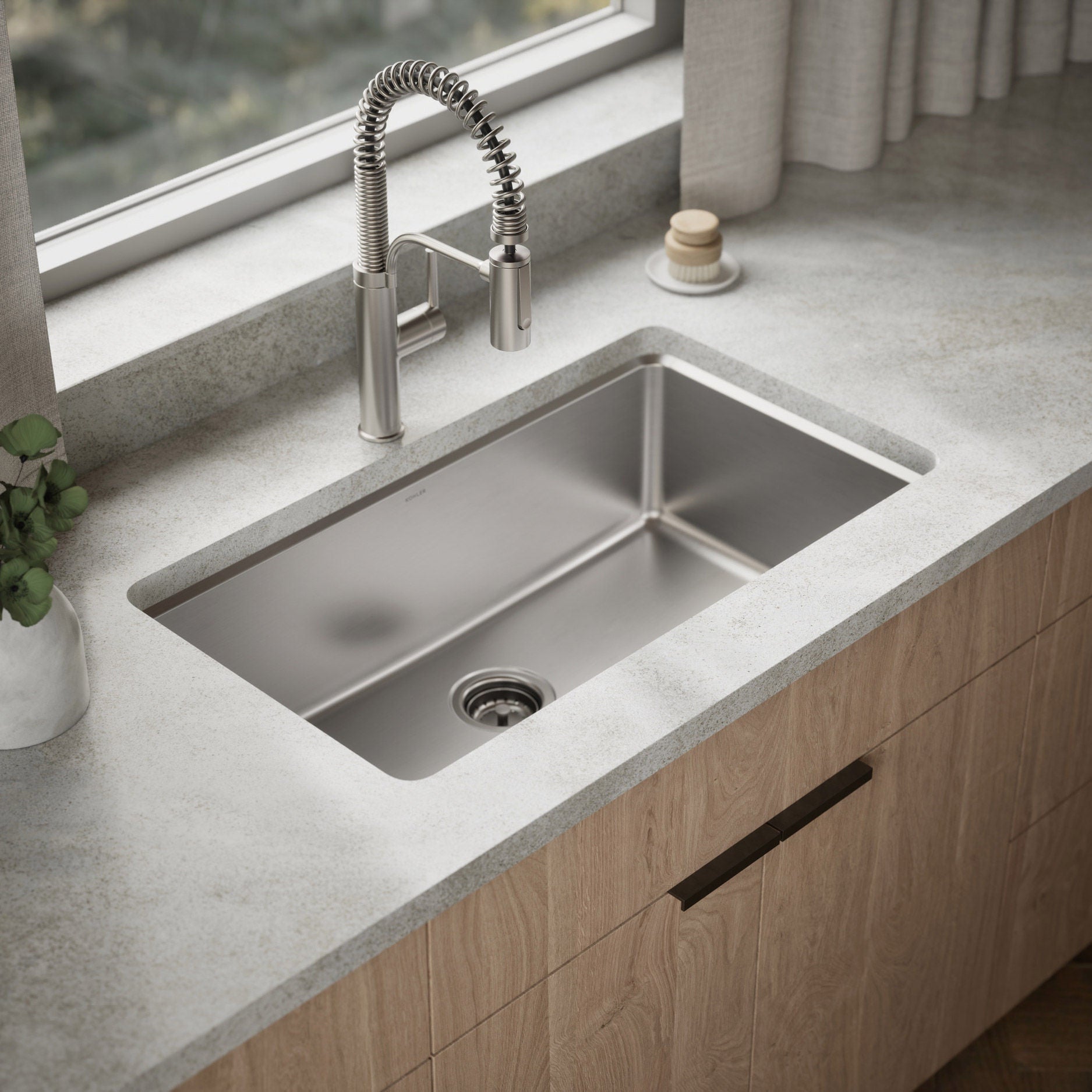 Kohler Provo 33" Dual Mount Single-bowl Workstation Kitchen Sink Kit