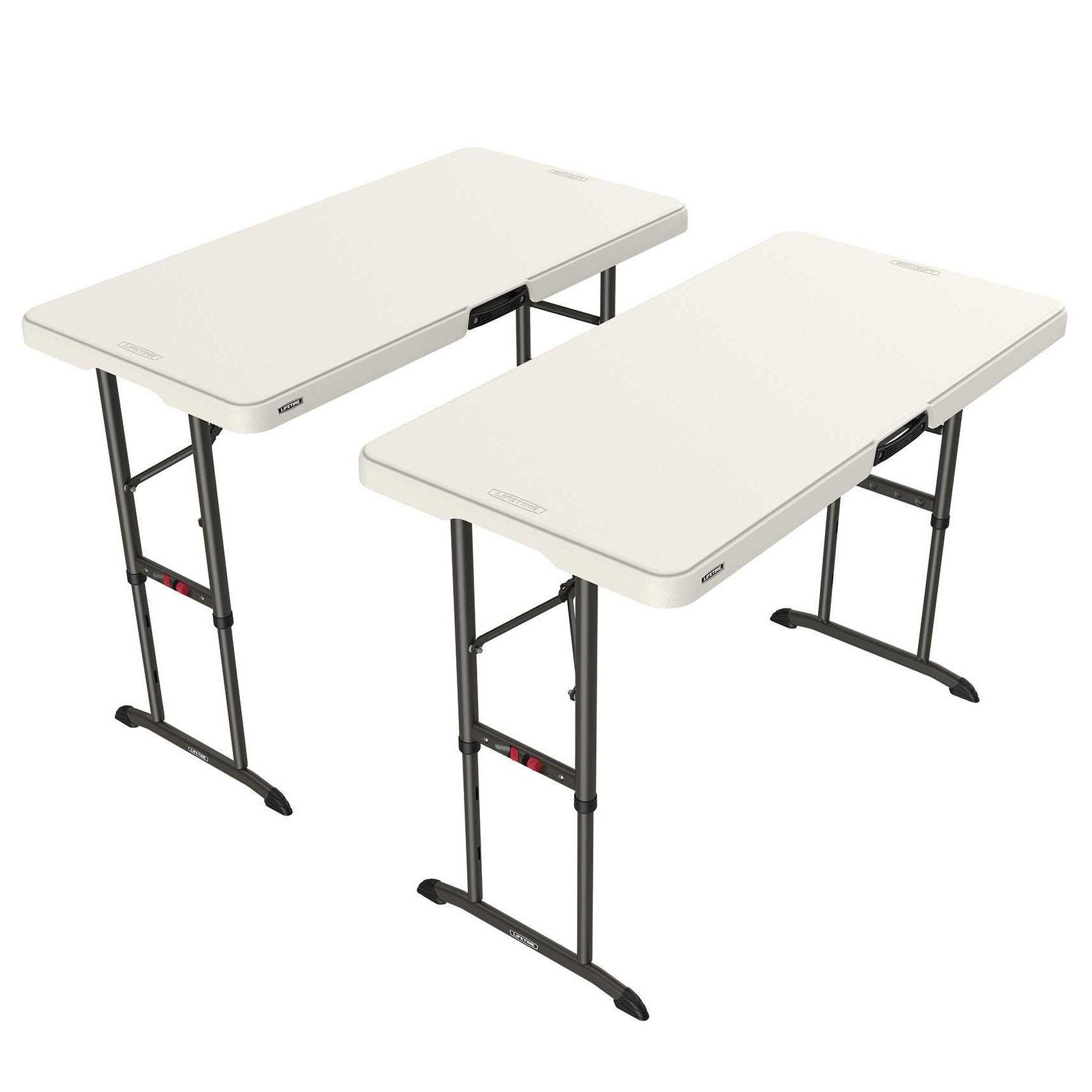 Lifetime Commercial 4' Adjustable Height Table, 2-pack