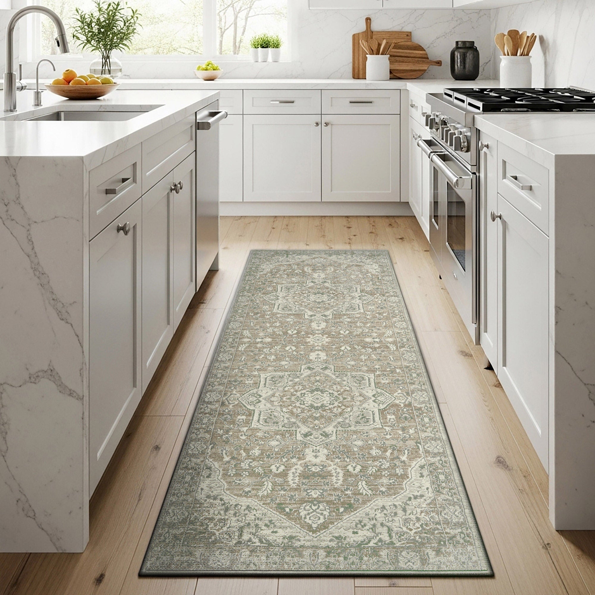 Sasha Runner, Adryan Beige, 2'6" x 7'