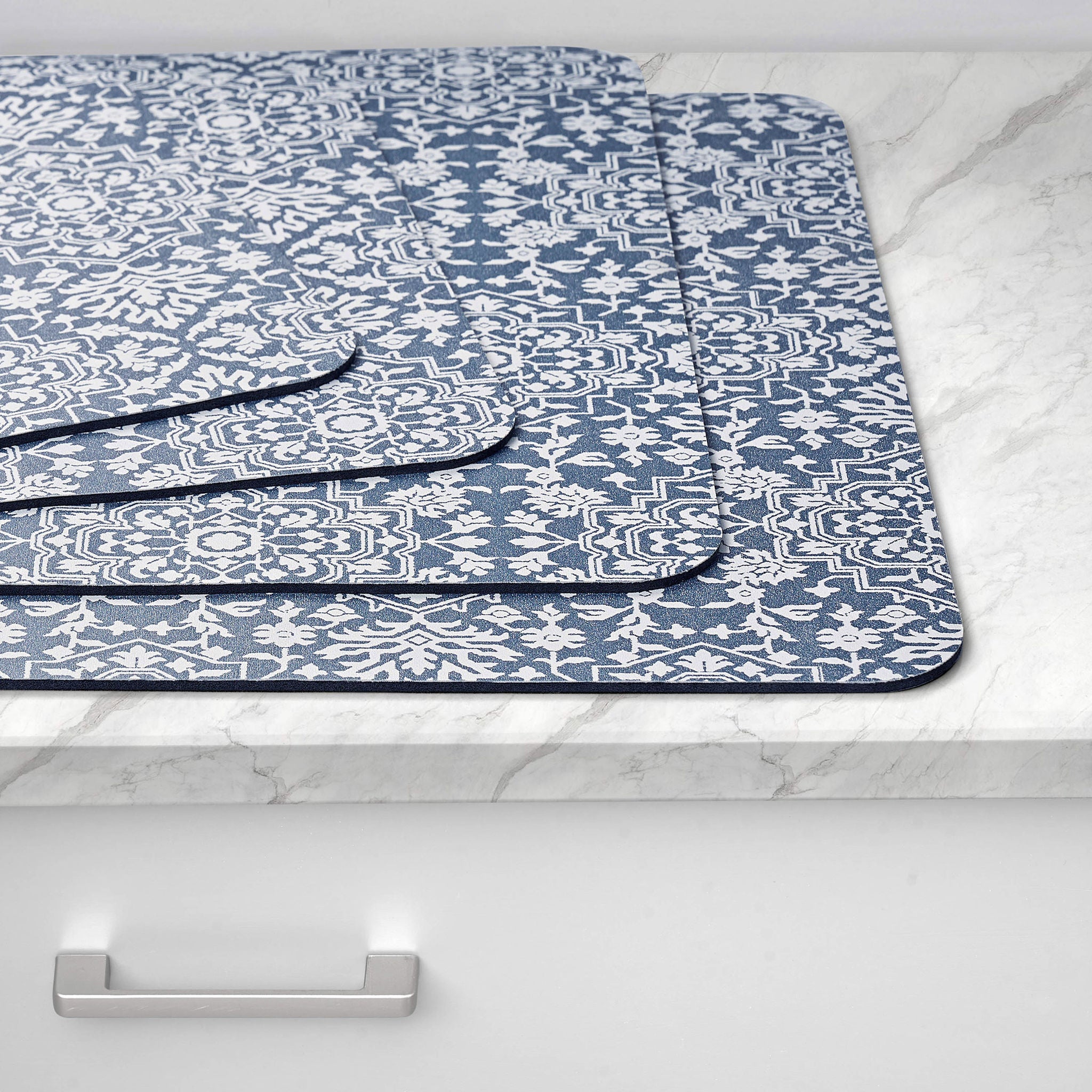 Multi-Purpose Printed Kitchen Mats, 4-pack