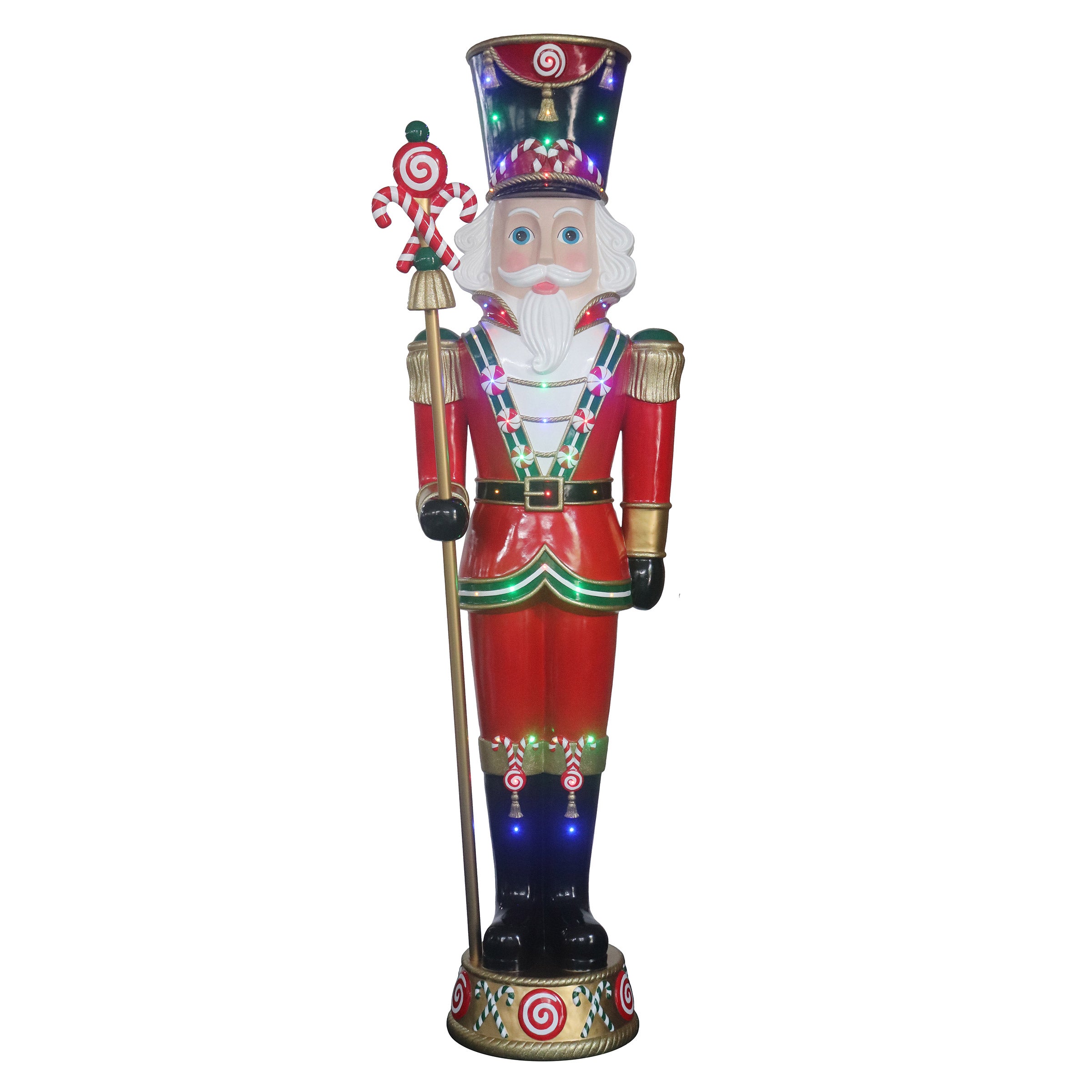8' Nutcracker with LED Lights and Music