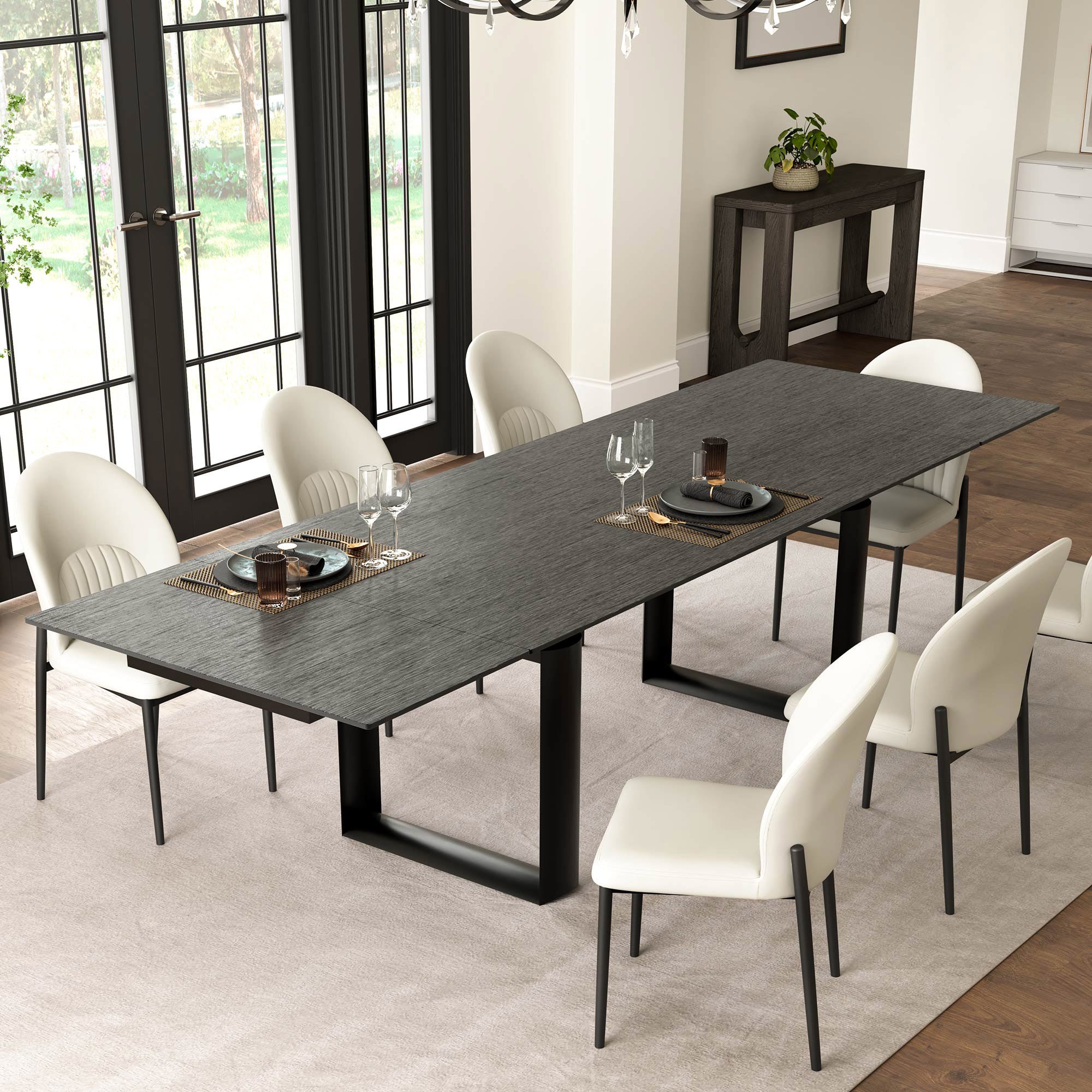 Eureka Ergonomics Savoy 78"-118" Extendable Dining Table