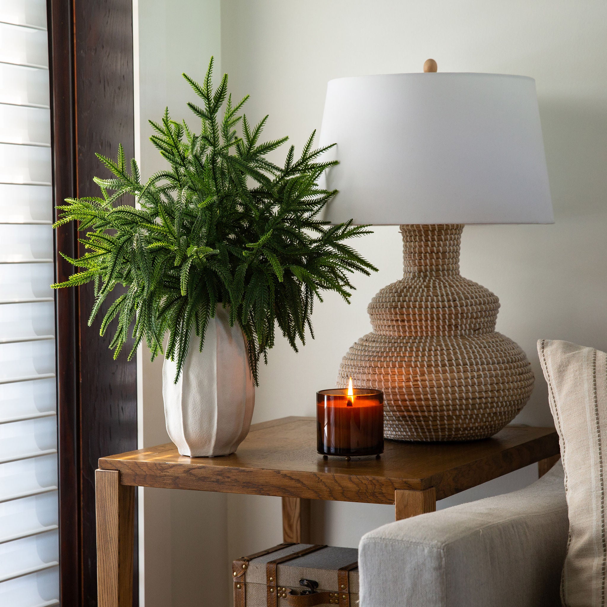 Faux 22" Cedar Arrangement