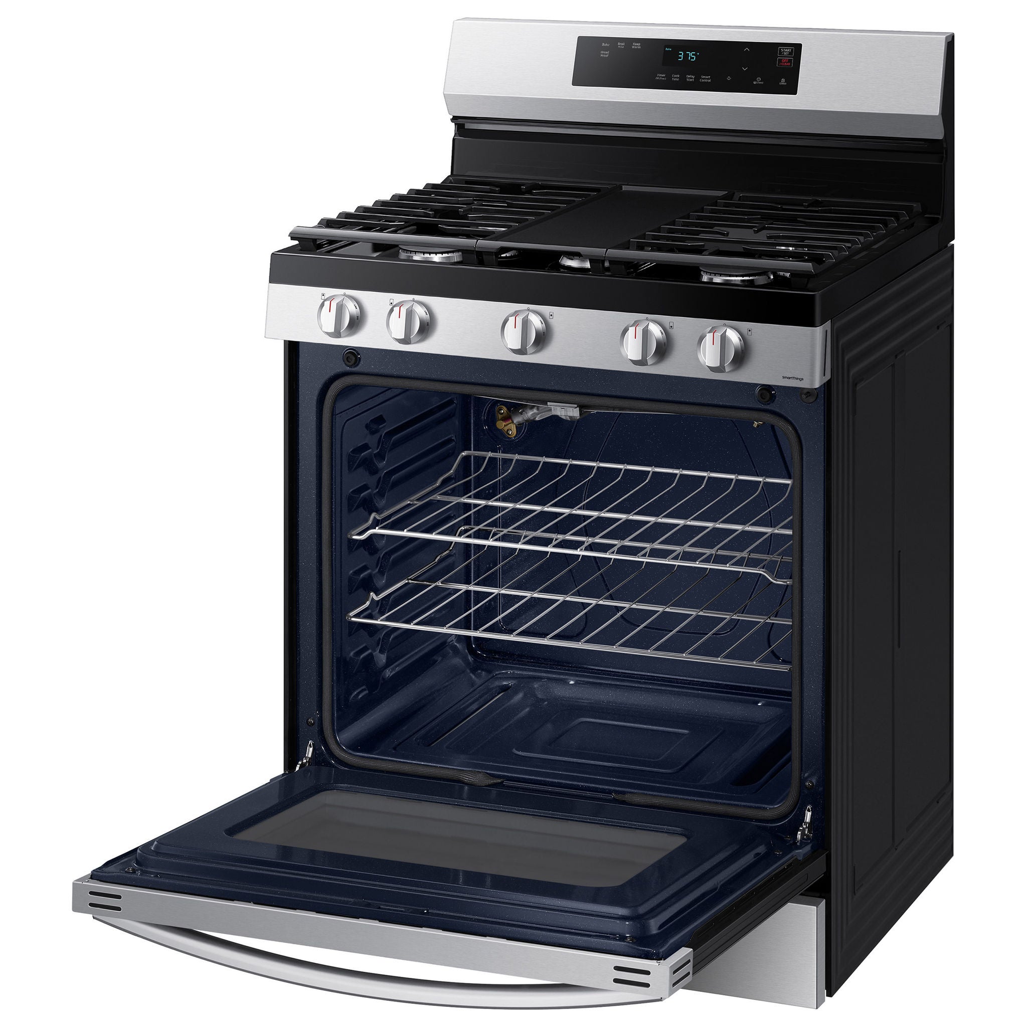 Samsung 6.0 cu. ft. Smart Freestanding Gas Range with Integrated Griddle