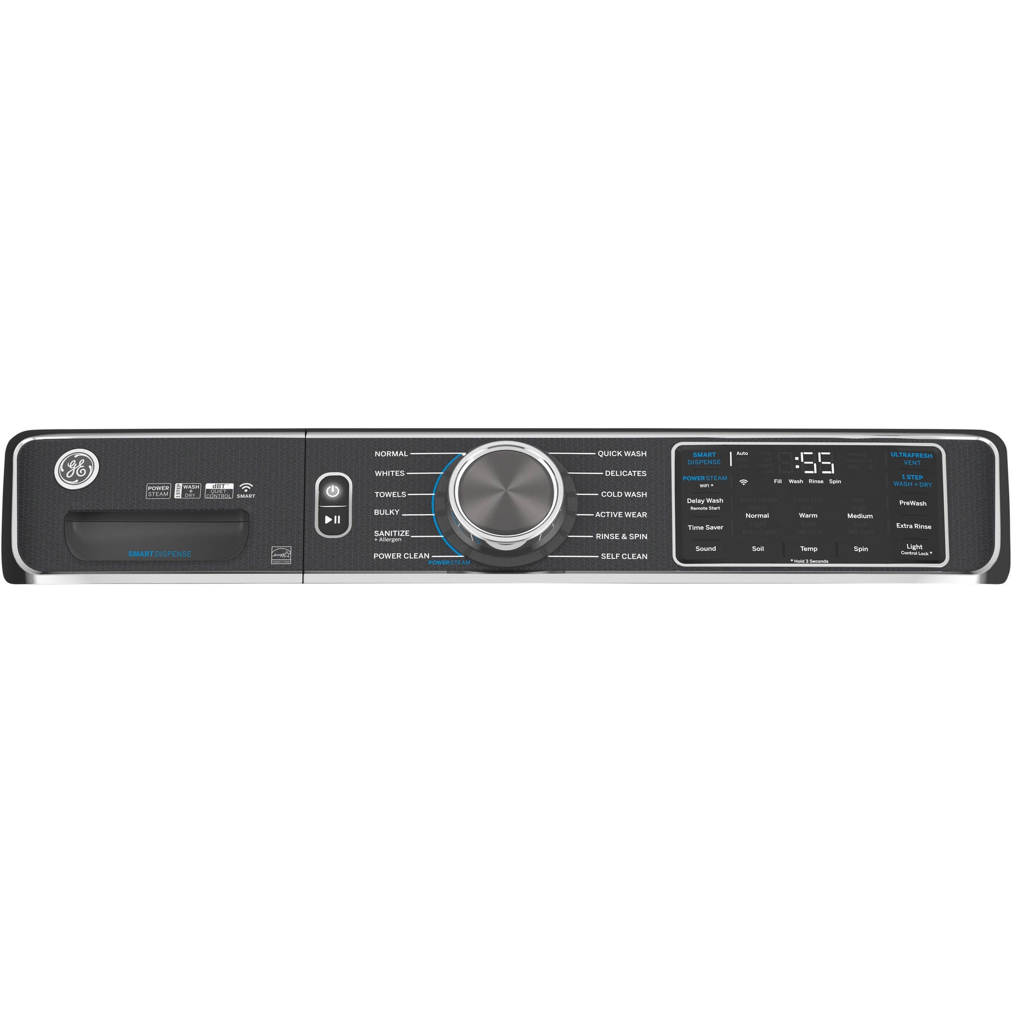 GE 5.0 cu. ft. Washer with UltraFresh Vent System and OdorBlock