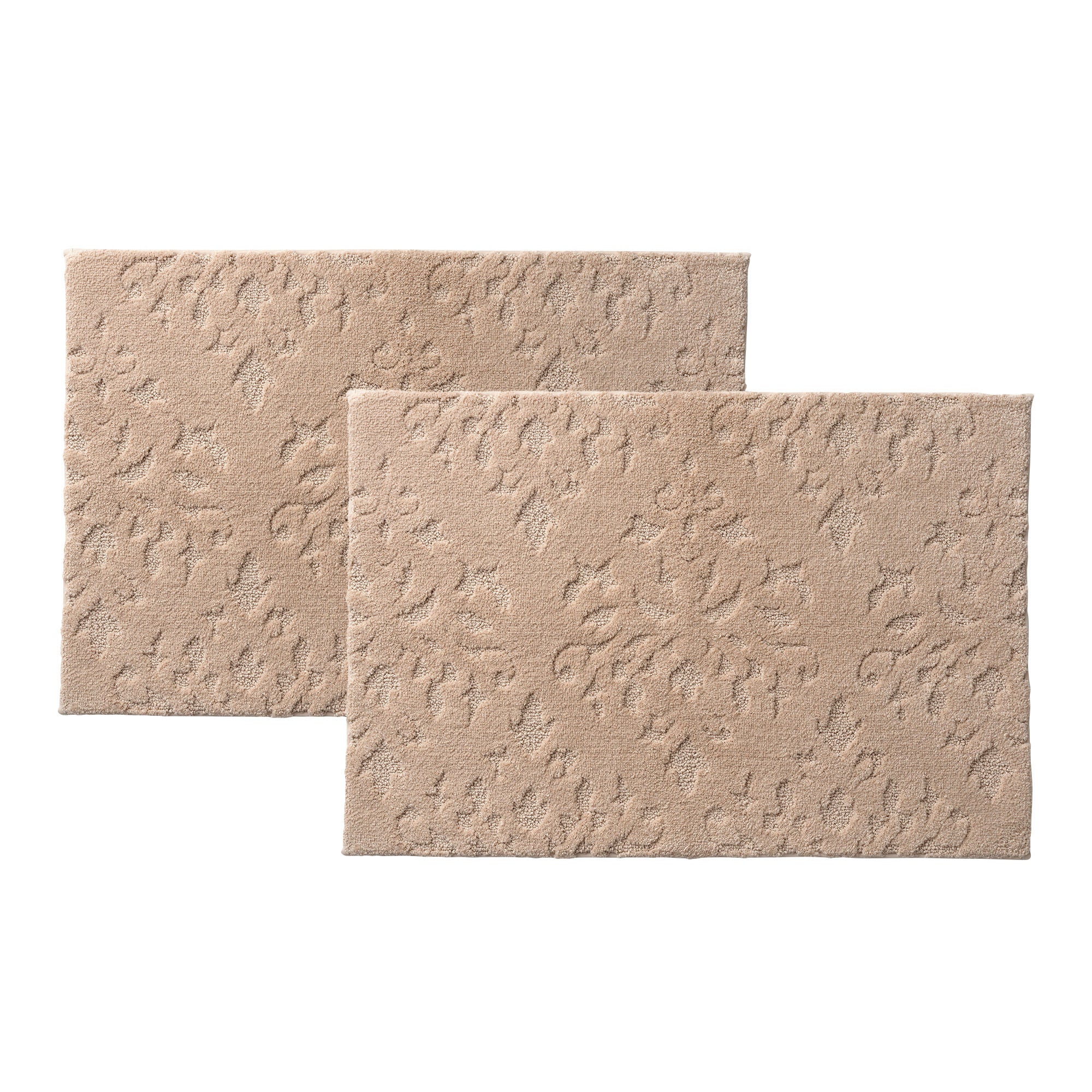 Charisma Drylon Medallion Bath Rugs, 2-pack