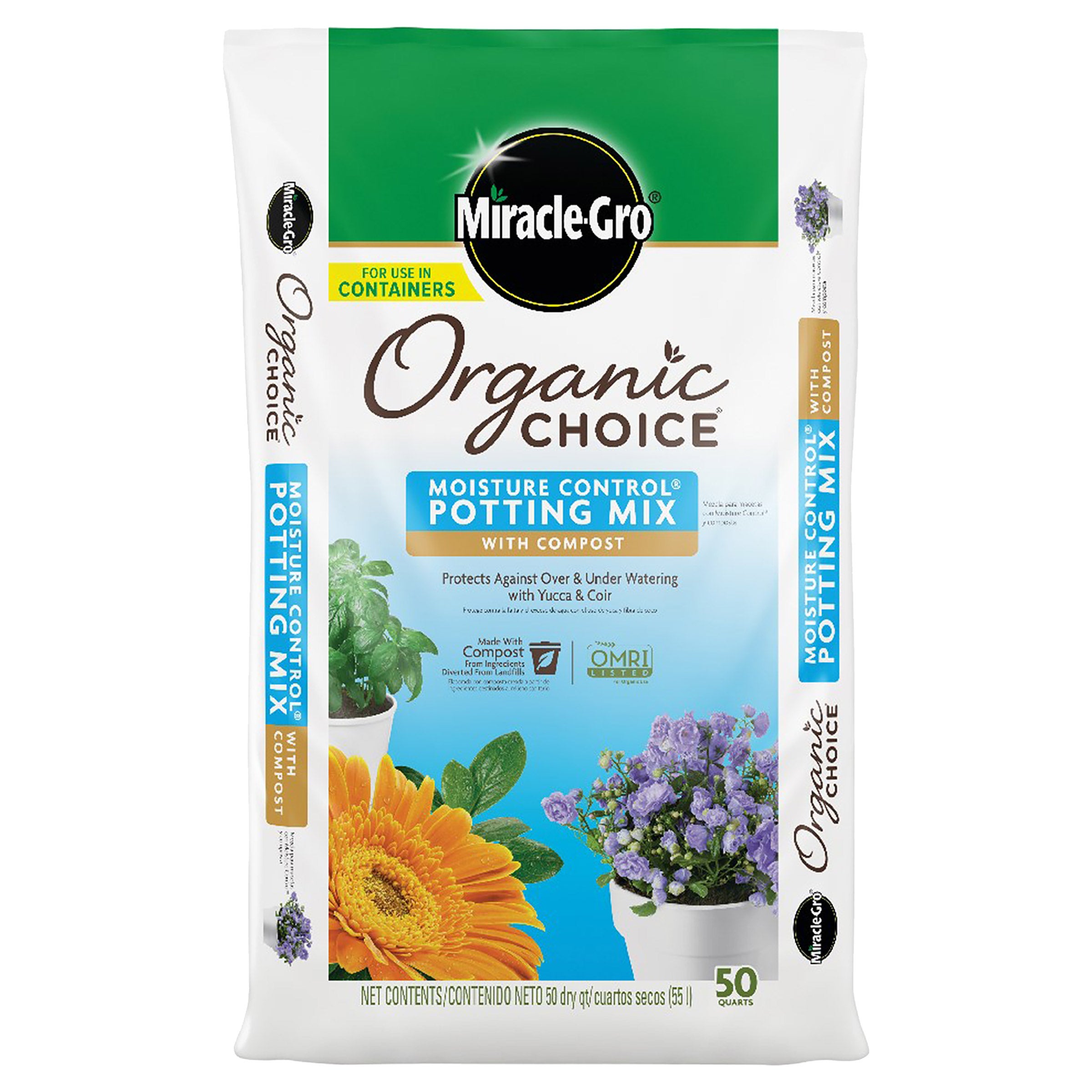 Miracle-Gro Organic Choice Potting Mix with Compost, 50 qt.