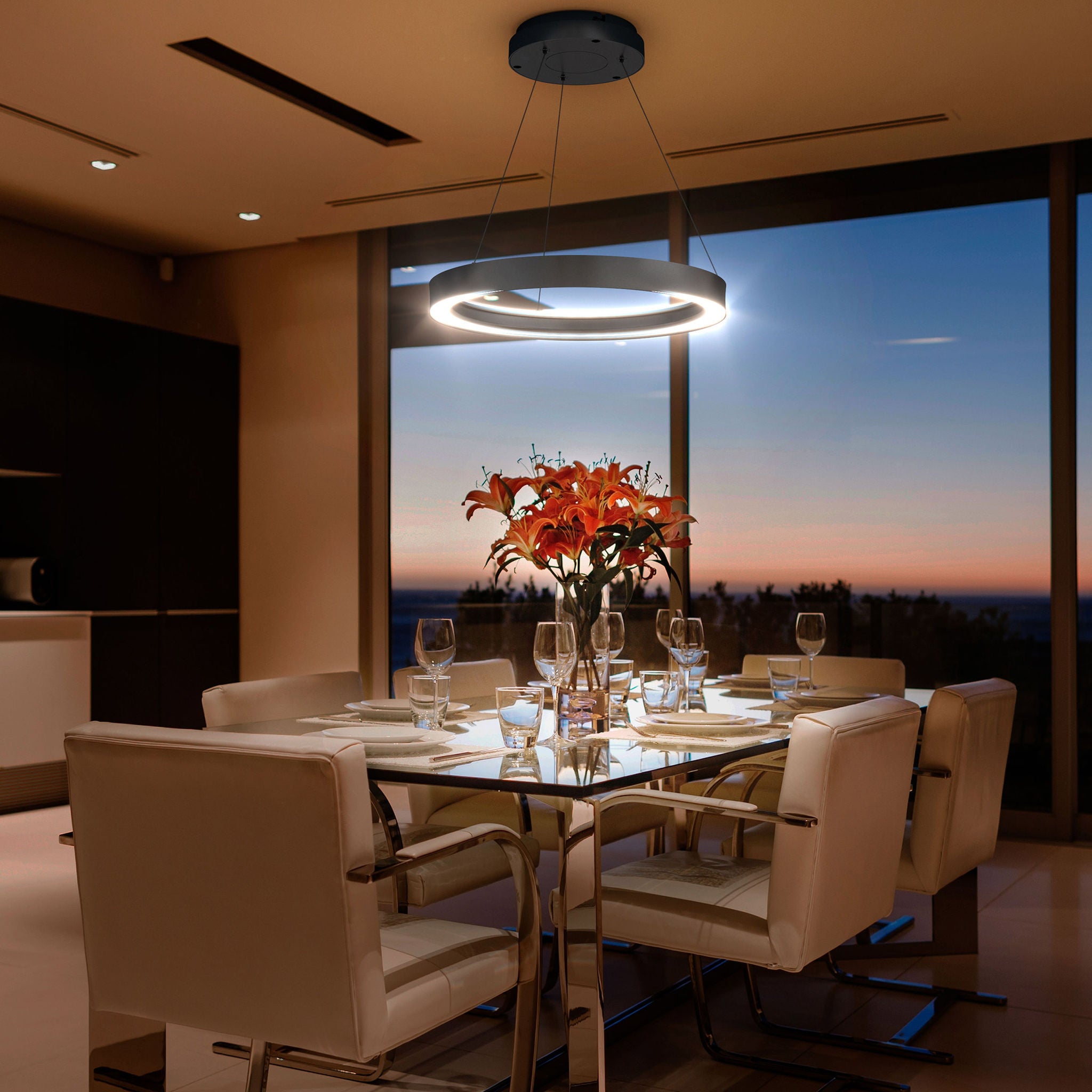 Atomi Smart 19" Wi-Fi Aureus Chandelier