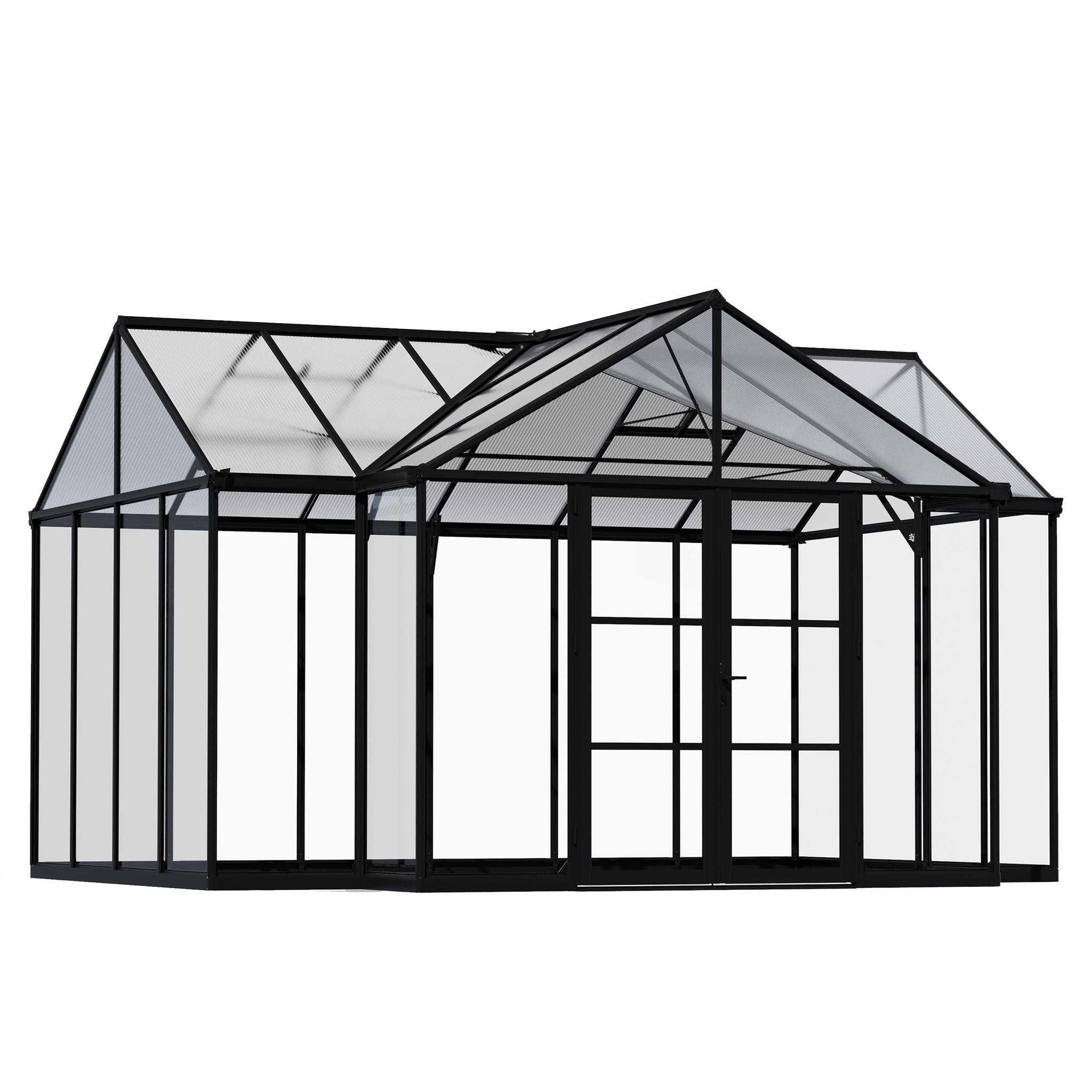 Palram Canopia Triomphe Chalet 12' x 15' Greenhouse and Solarium w/Auto Vent Kit