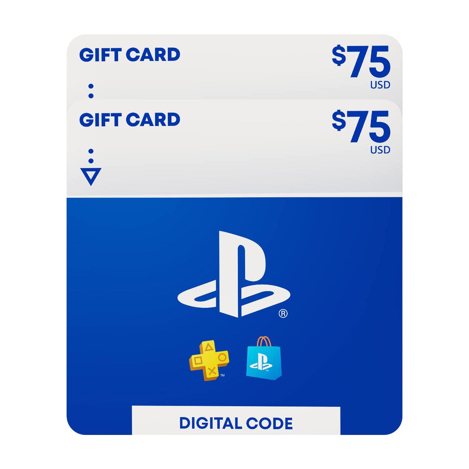 Sony PlayStation - Two $75 eGift Cards Digital Download