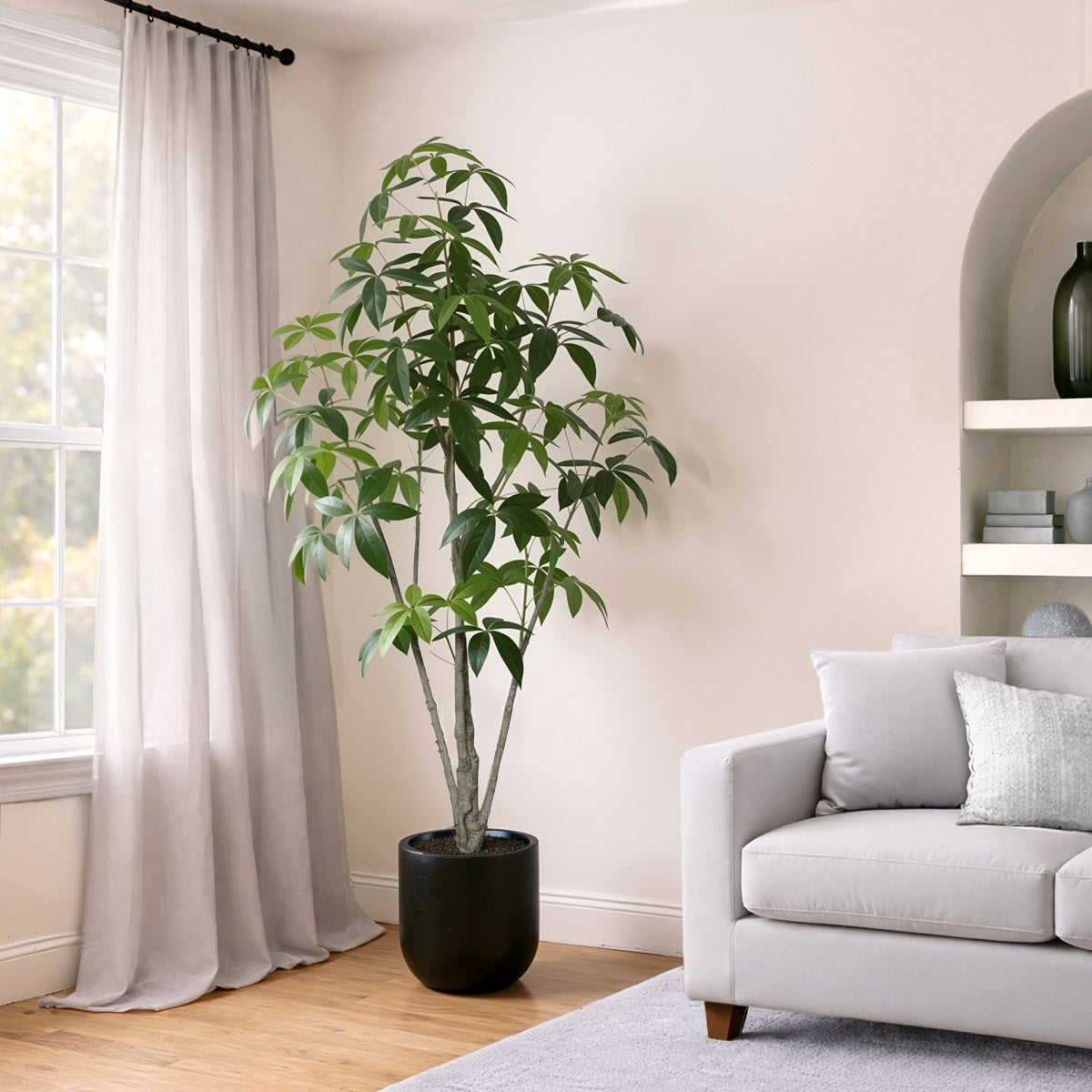 Faux 6.5' Schefflera Tree