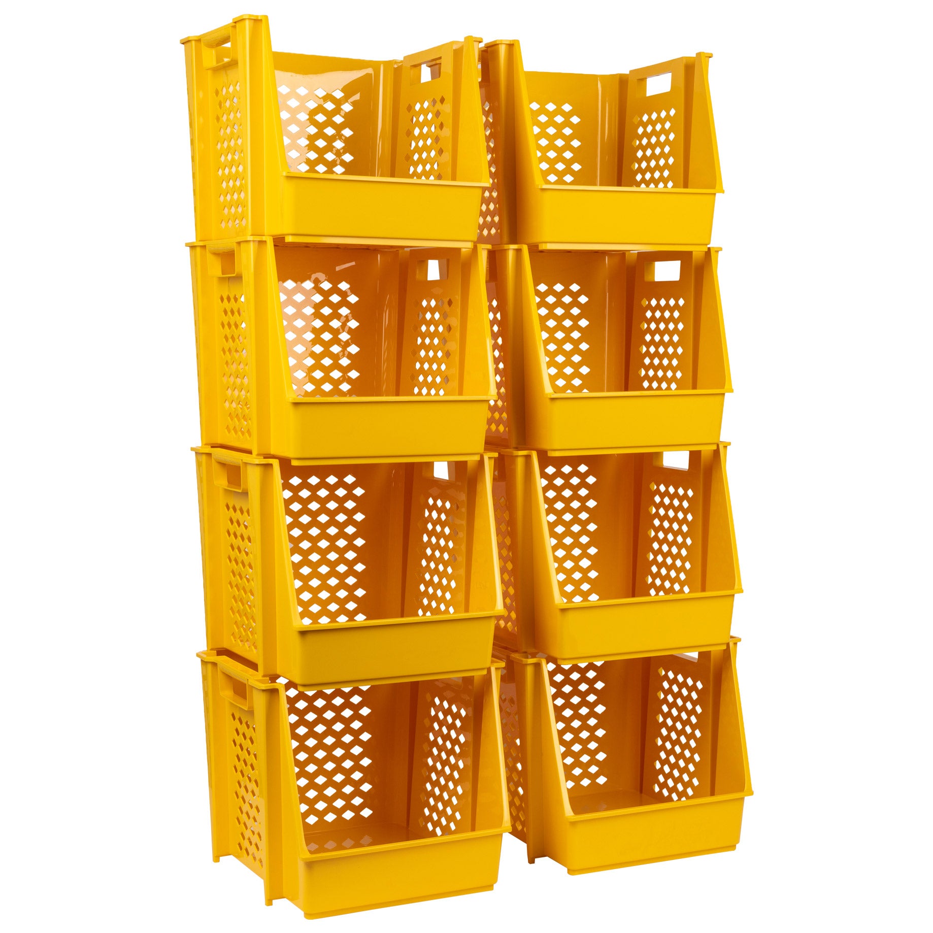 GreenMade InstaStack Stackable Storage Bins, 8-pack
