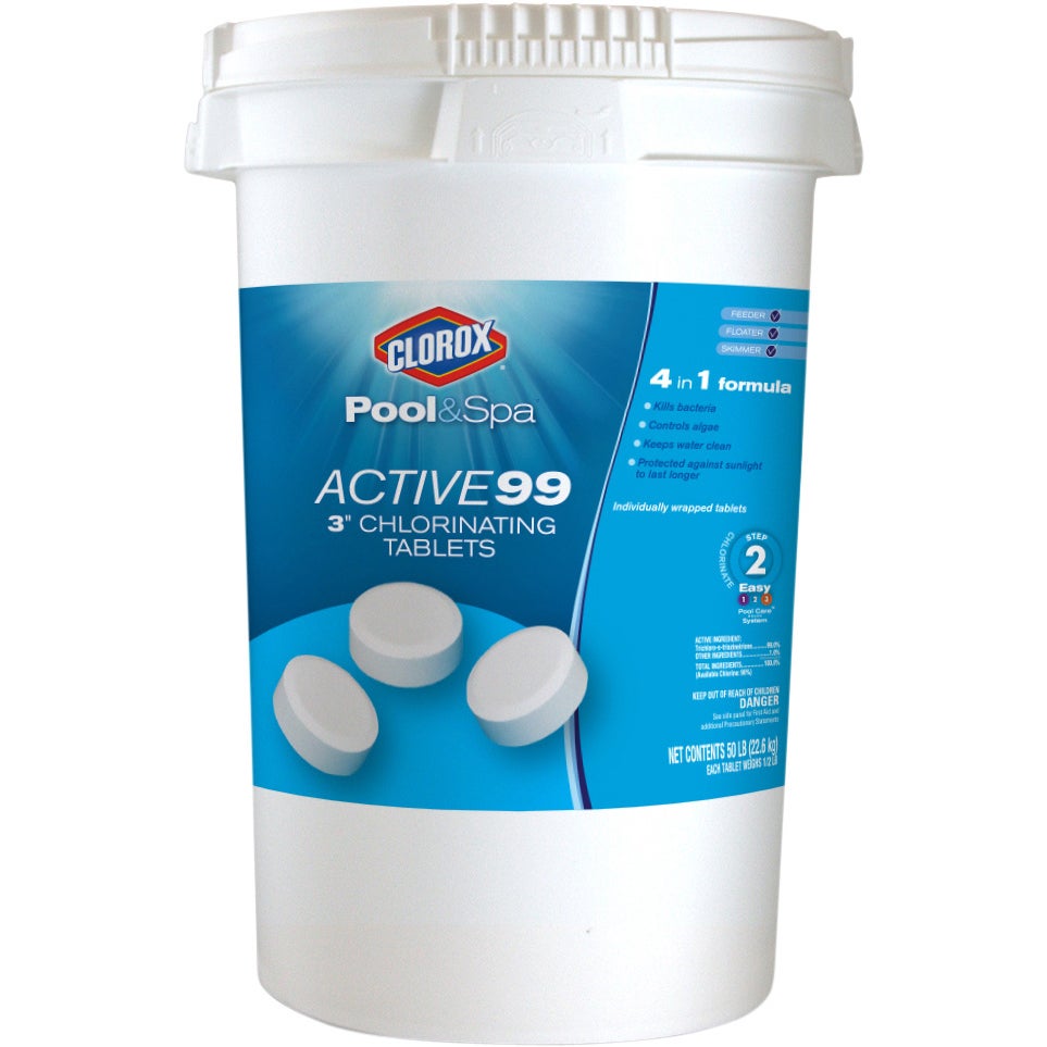 Clorox Pool & Spa Active99 3" Chlorinating Tablets 50 Lbs