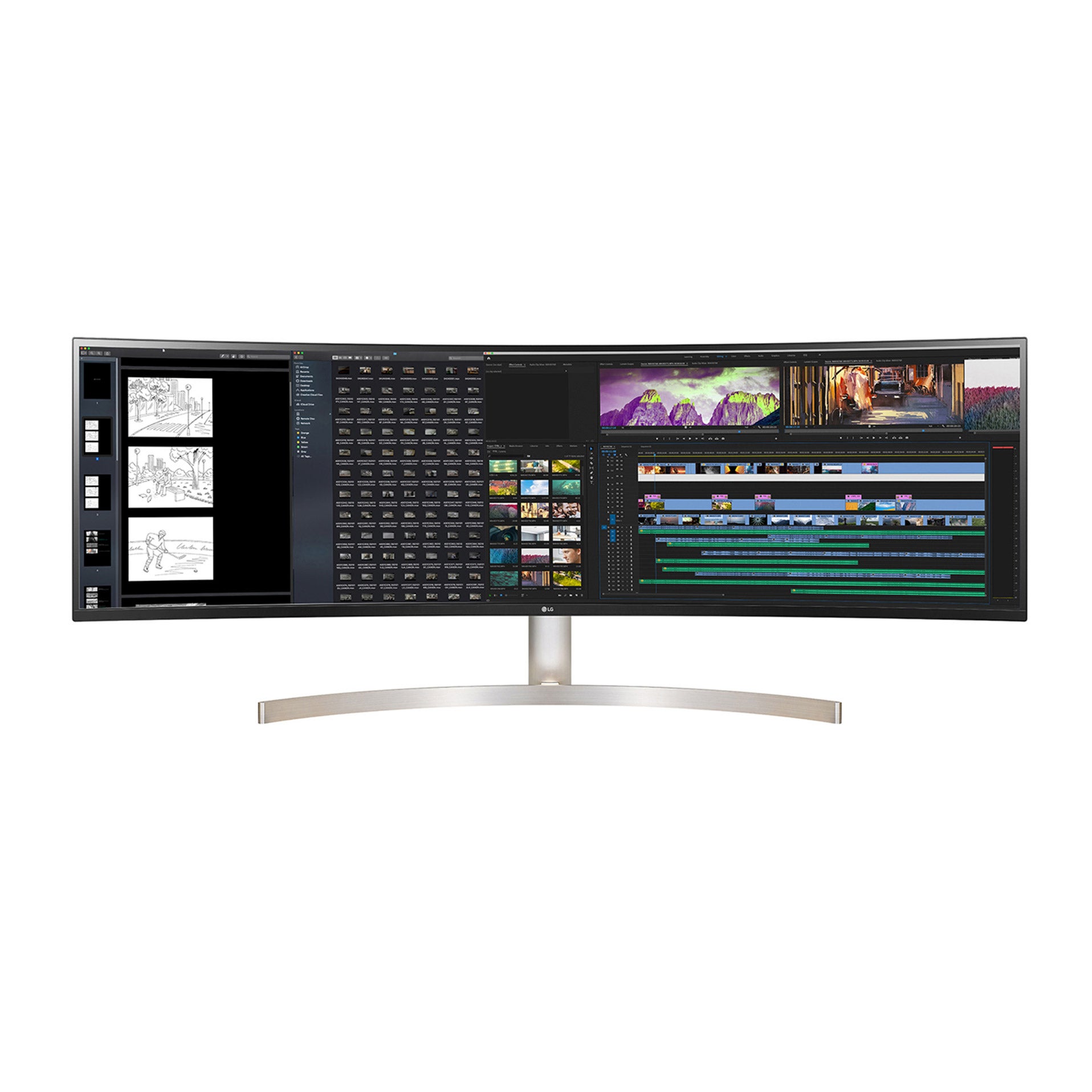 LG 49” UltraWide Dual QHD IPS Curved LED Monitor