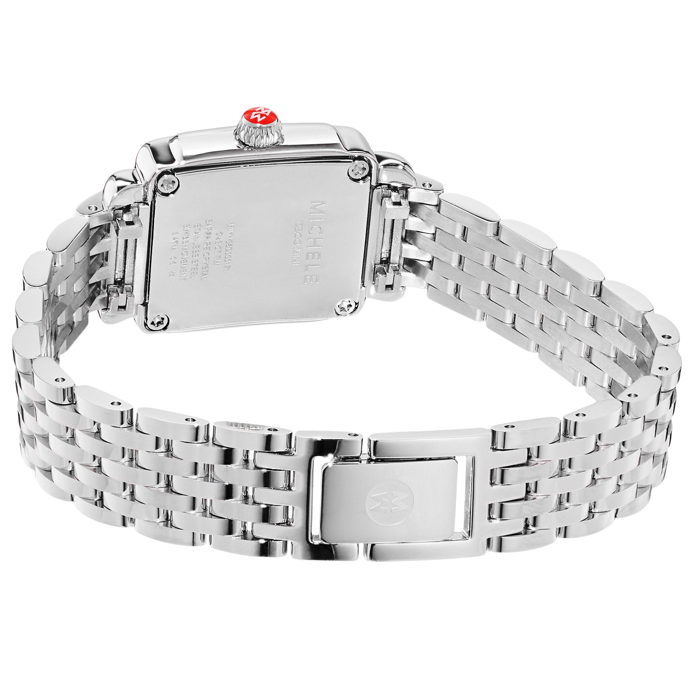 Michele Deco Madison Mini Stainless Steel White Dial Quartz Women's Watch, 24mm