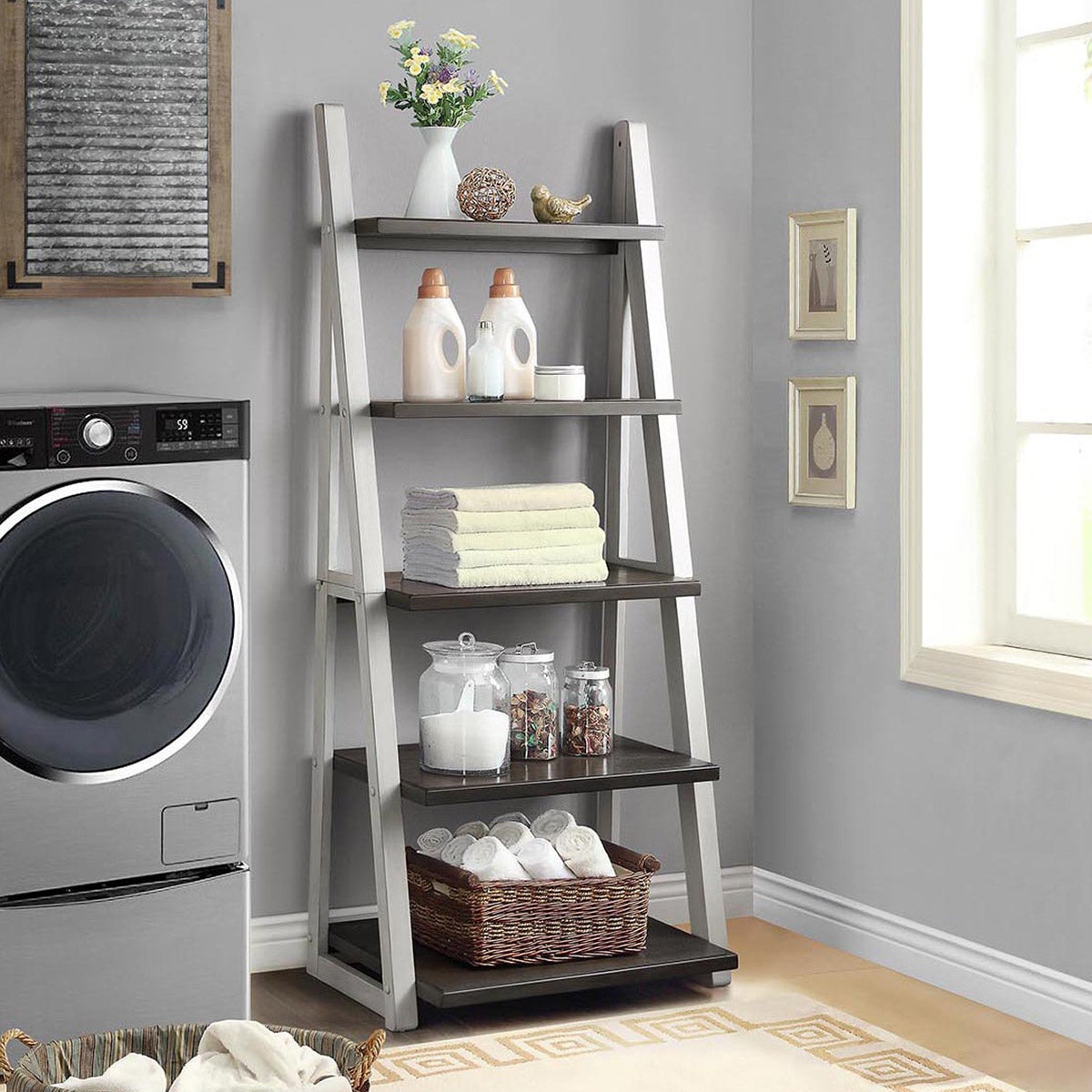 Ashlyn 72" Ladder Bookcase