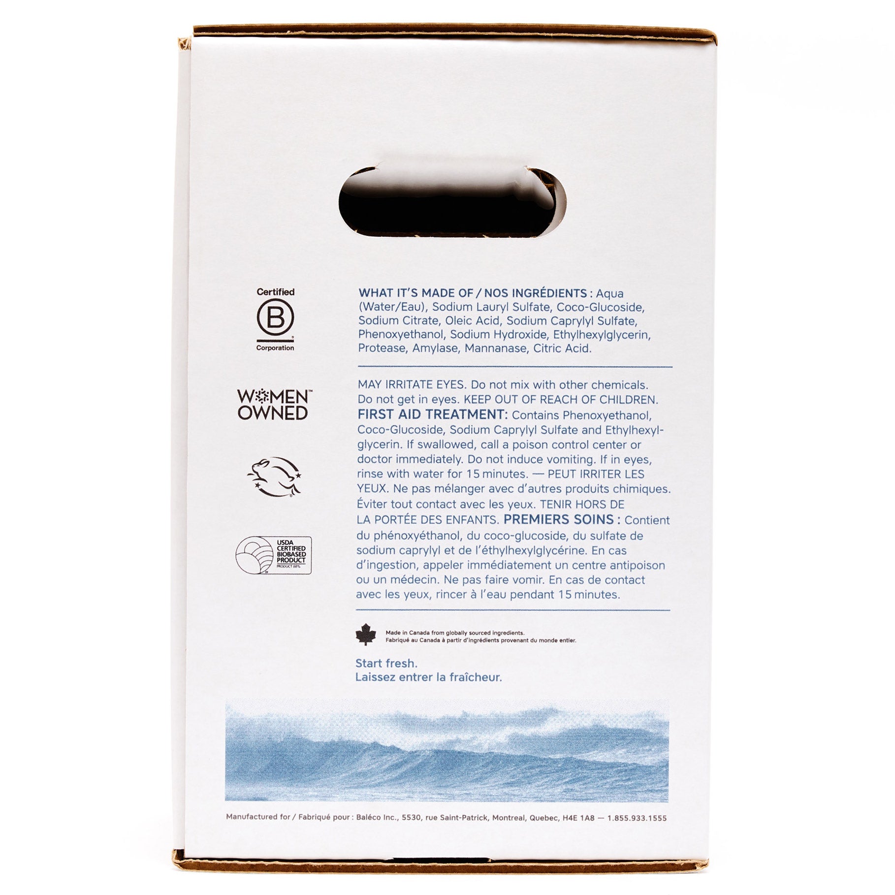 The Unscented Company HE Liquid Laundry Detergent Bottle & Refill Box, 478 Loads, 403.82 fl oz
