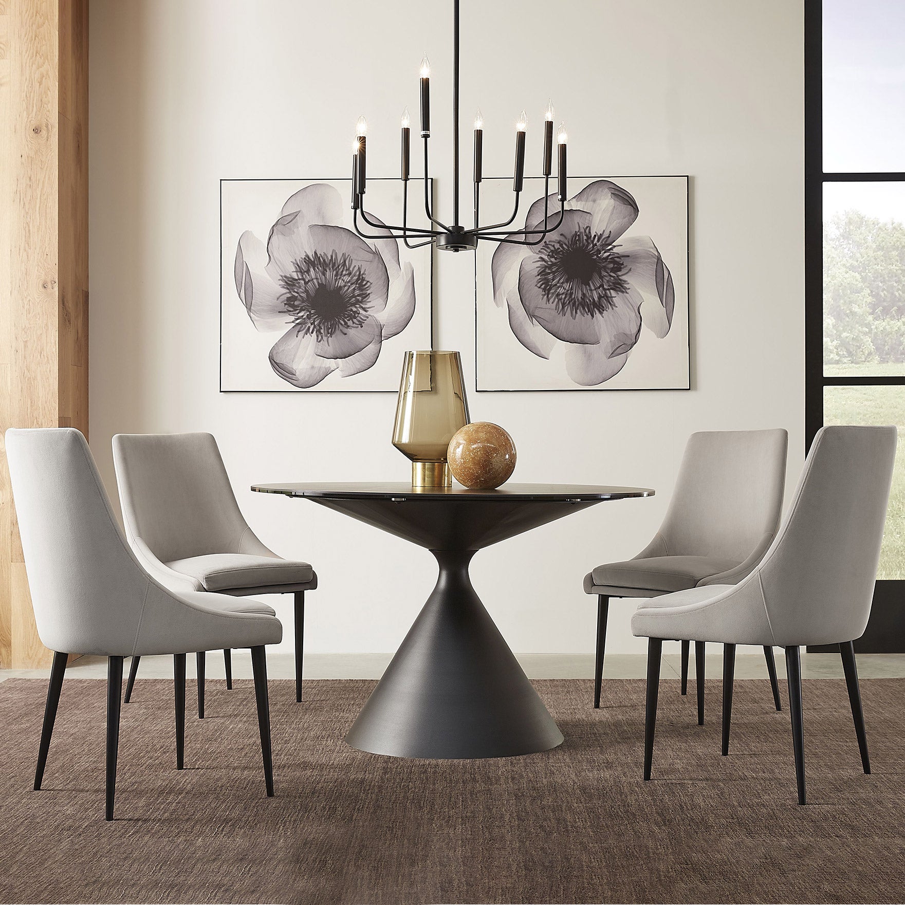 Matto 5-piece Round Dining Table Set