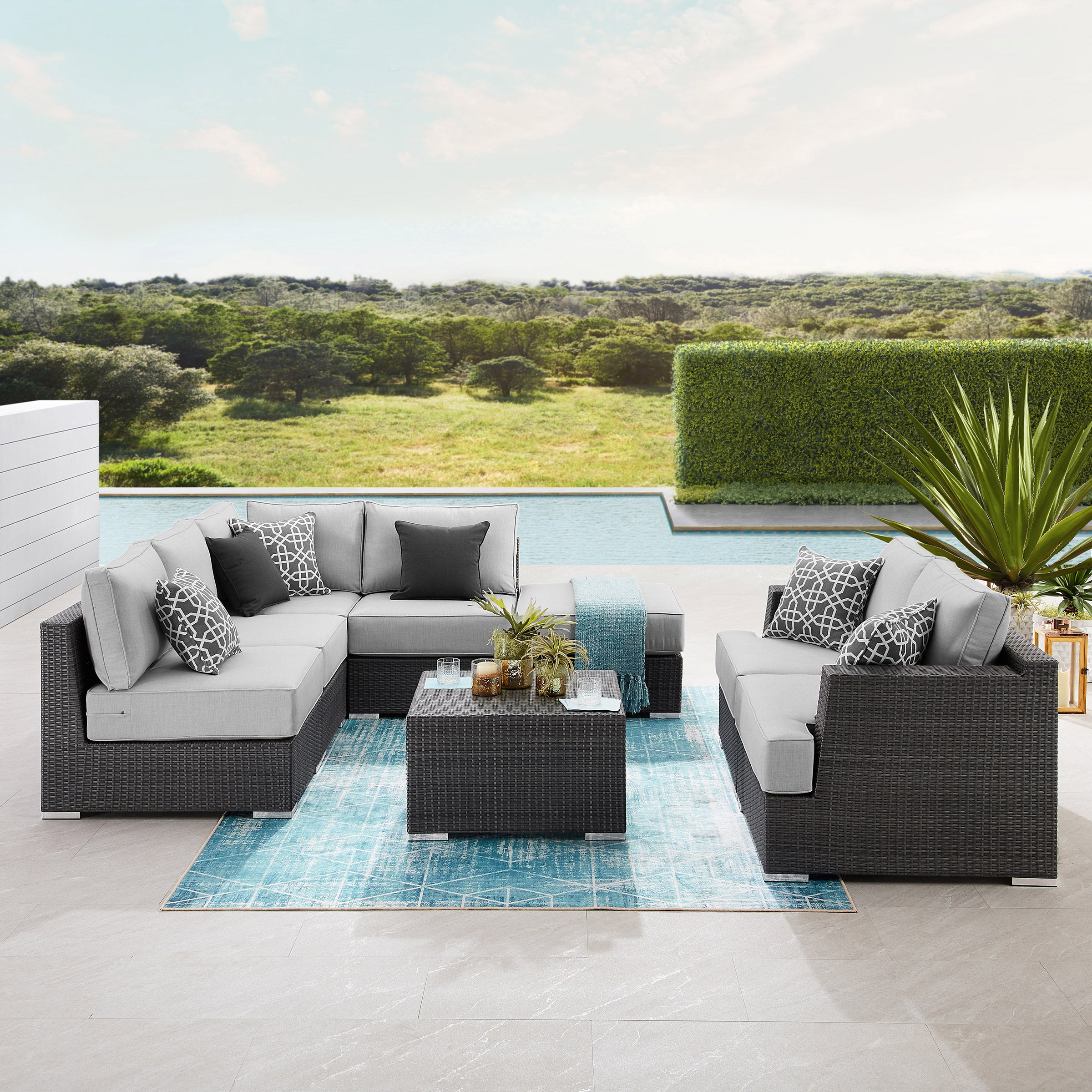 Sirio Niko 8-piece Modular Outdoor Patio Seating Set