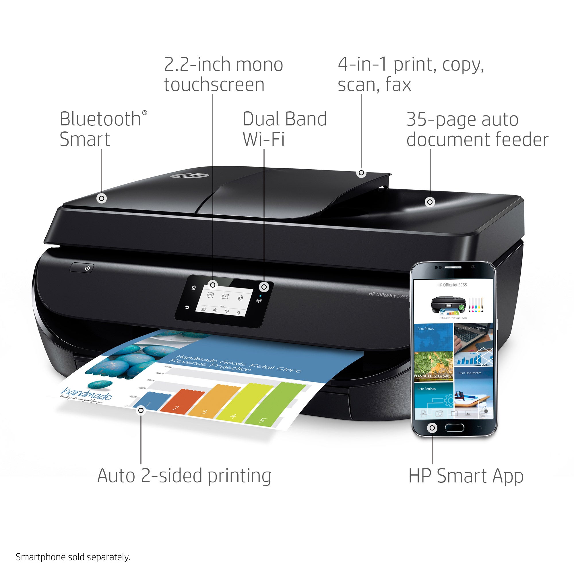 HP OfficeJet 5258 All-in-One Wireless Printer