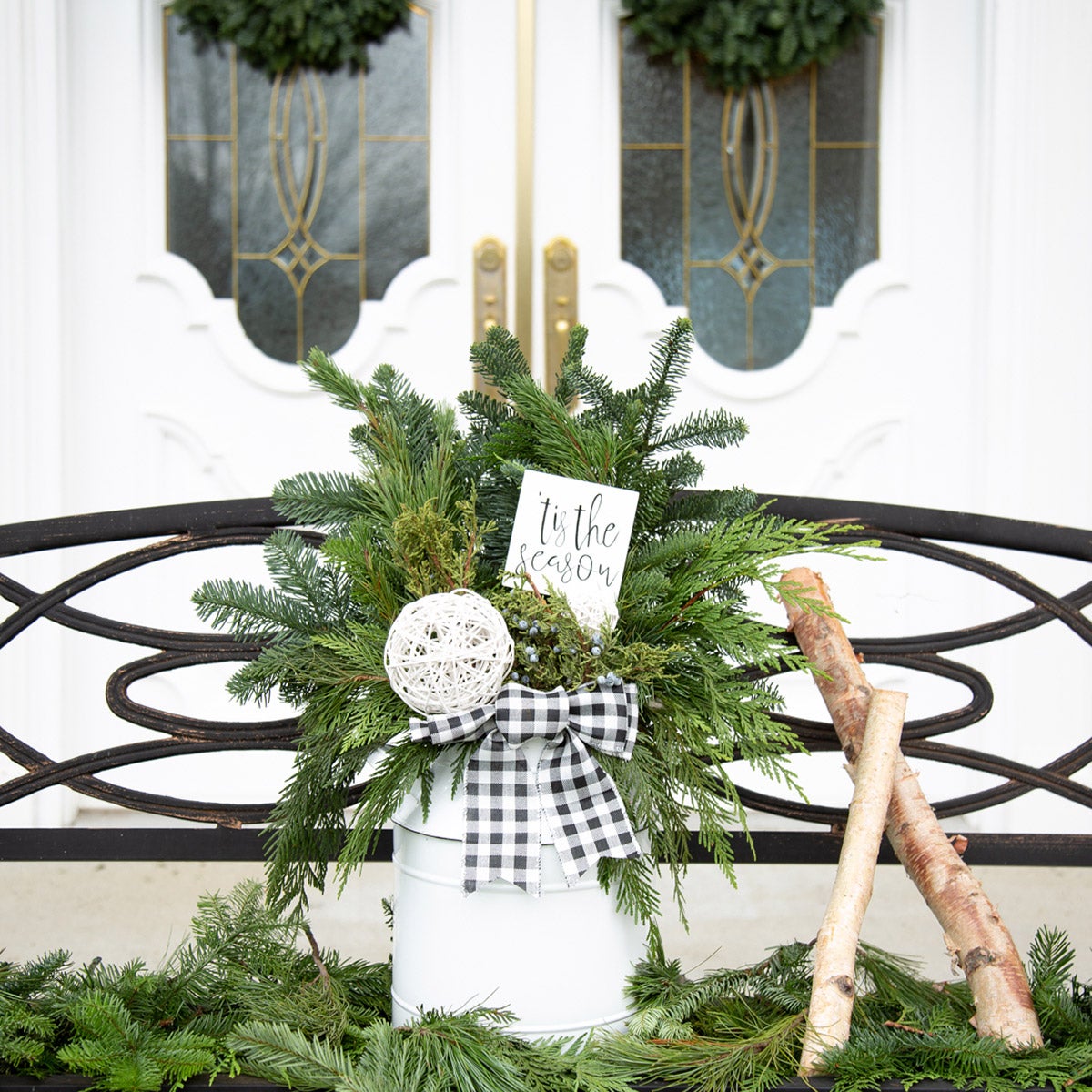 Vintage Greenery Planter