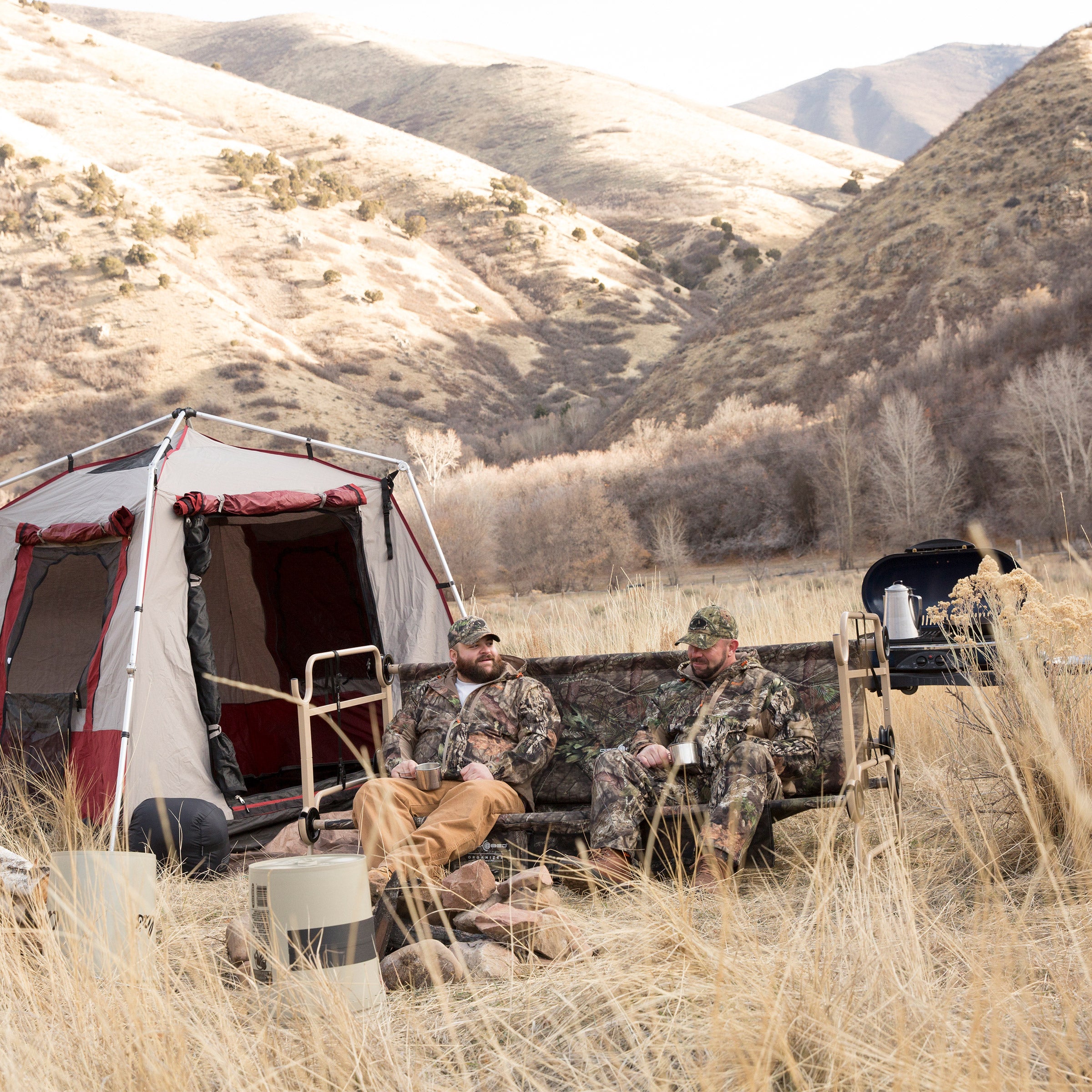 Cam-O-Bunk Cot Mossy Oak with Organizer