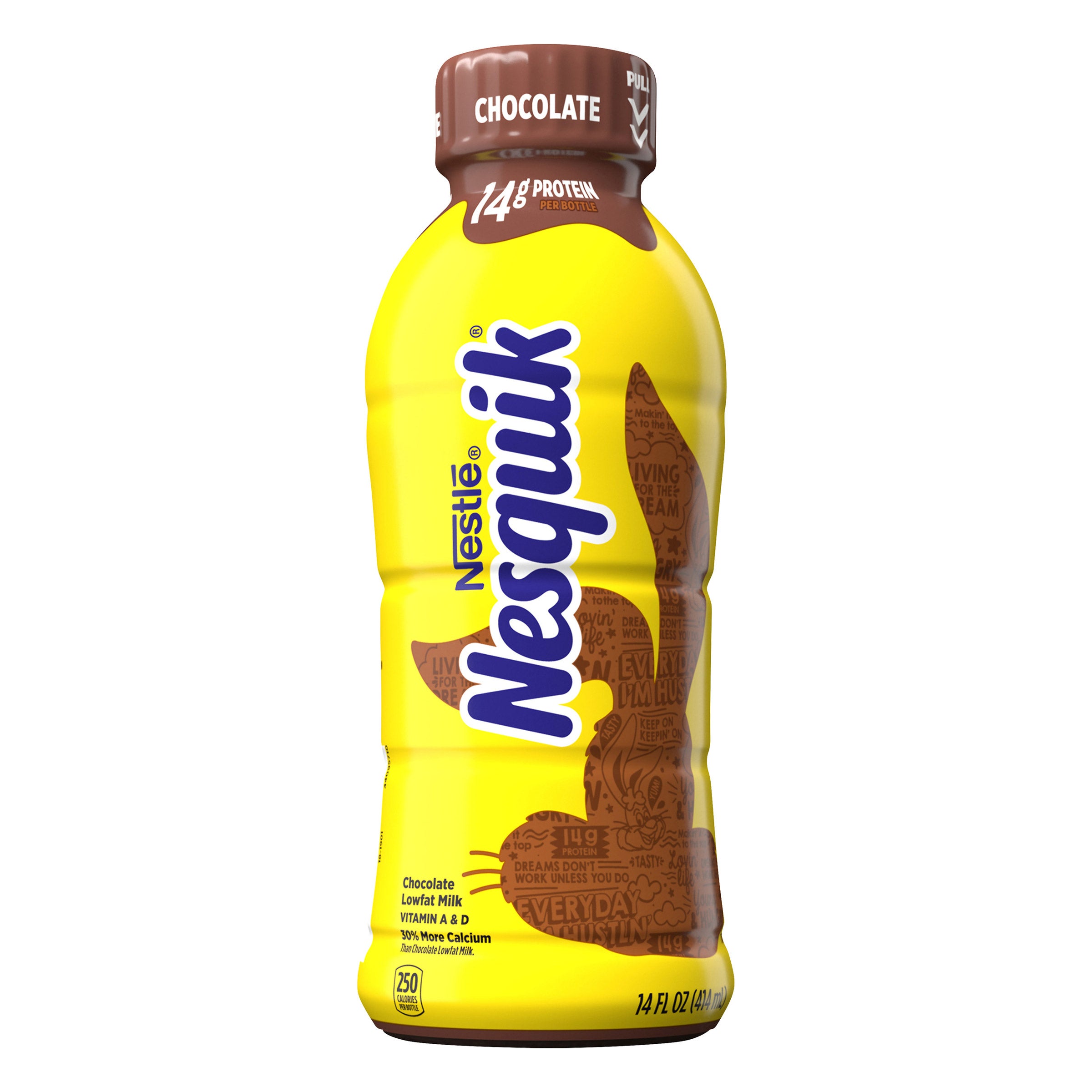 Nestle Nesquik Low Fat Chocolate Milk, 14 oz, 12-Count