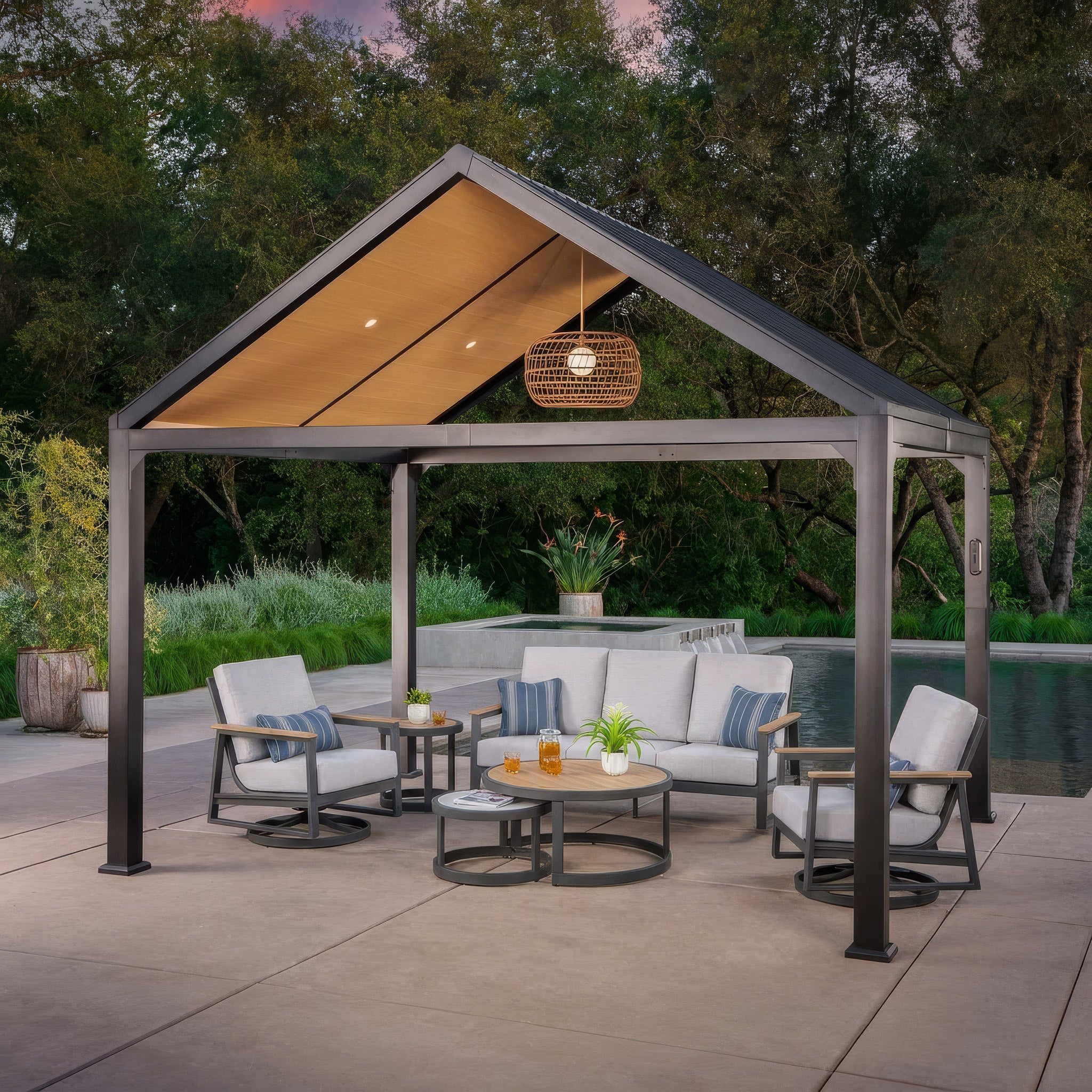Sunvilla Alpine 11x12.5 Grand Gazebo with LED Lighting