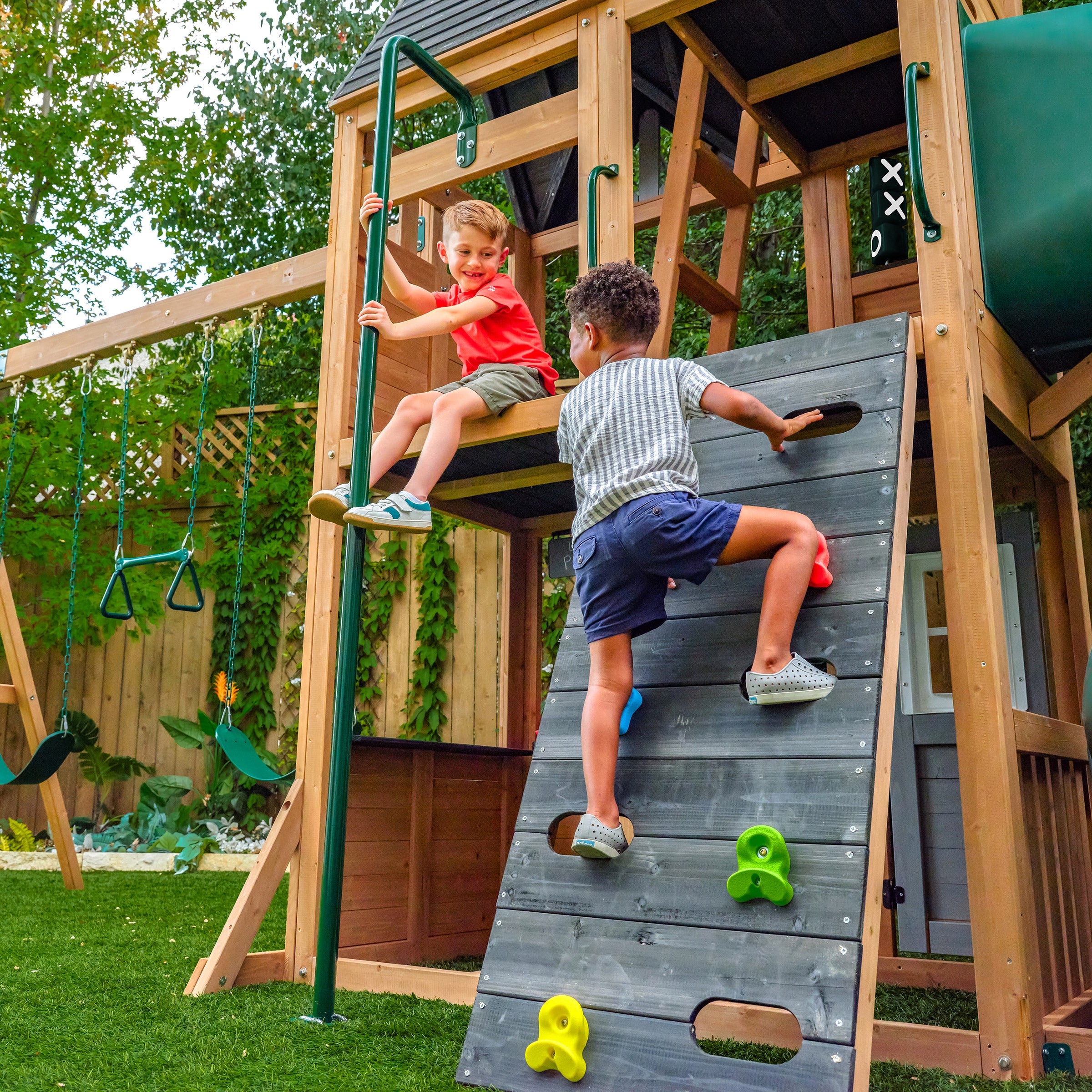 KidKraft Summit View Swing Set