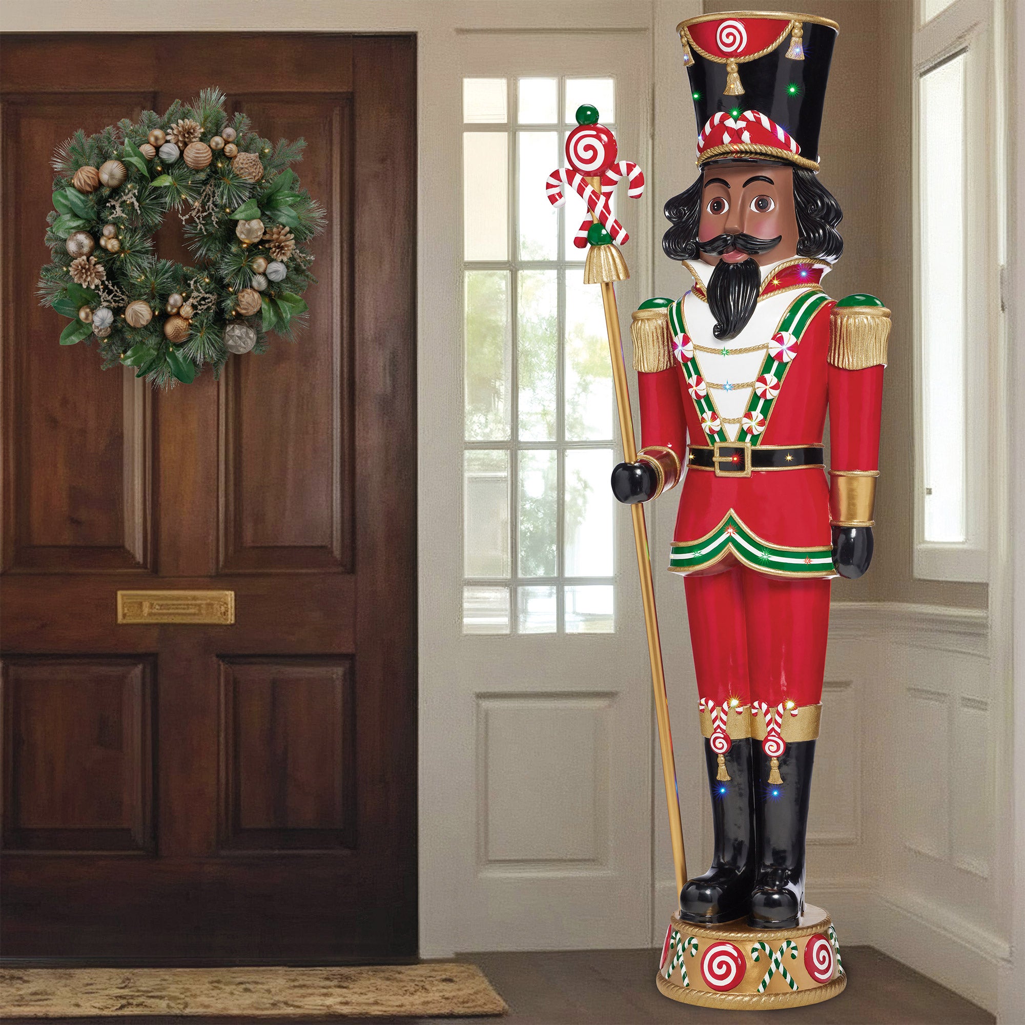 8' Nutcracker with LED Lights and Music
