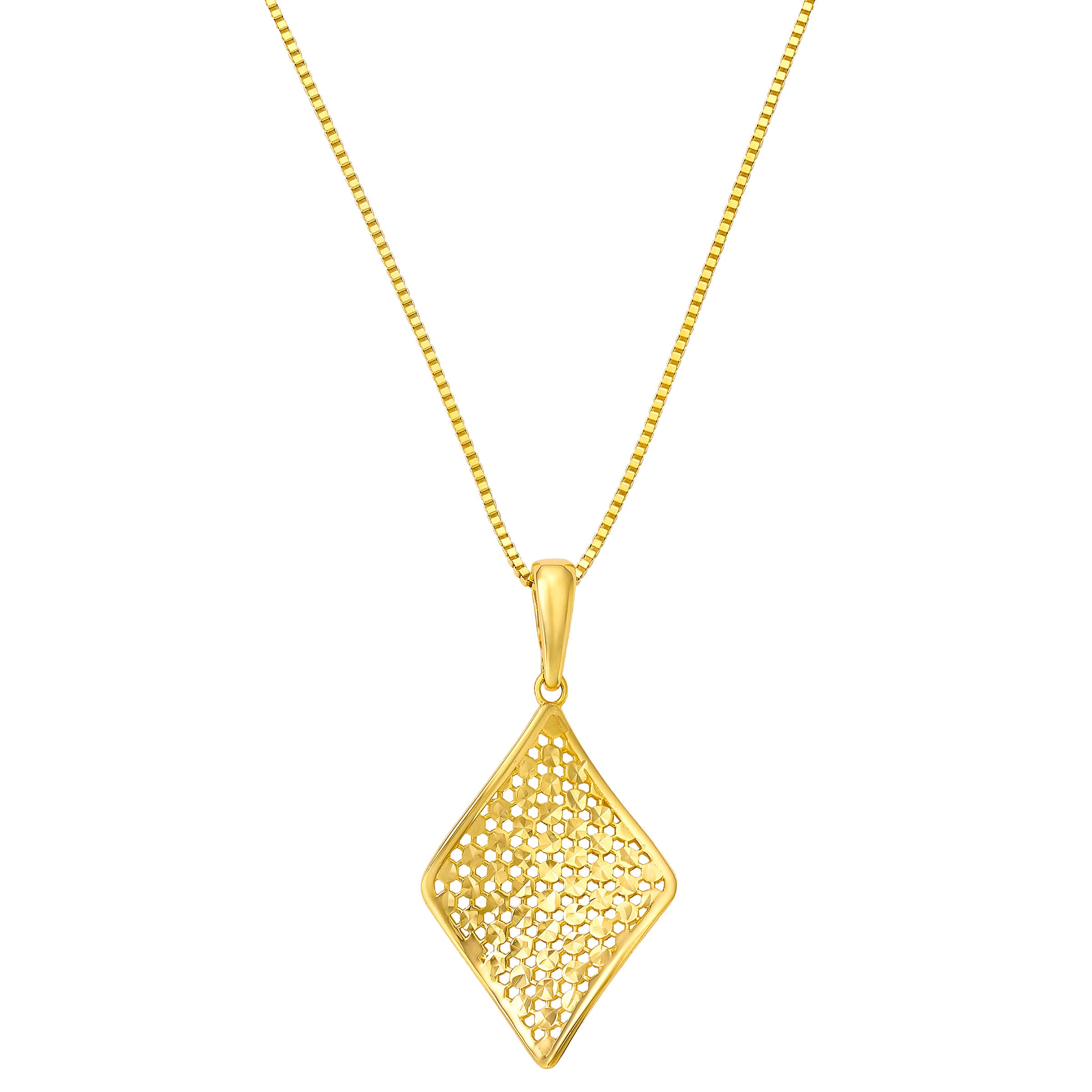 14kt Yellow Gold Filigree Pendant
