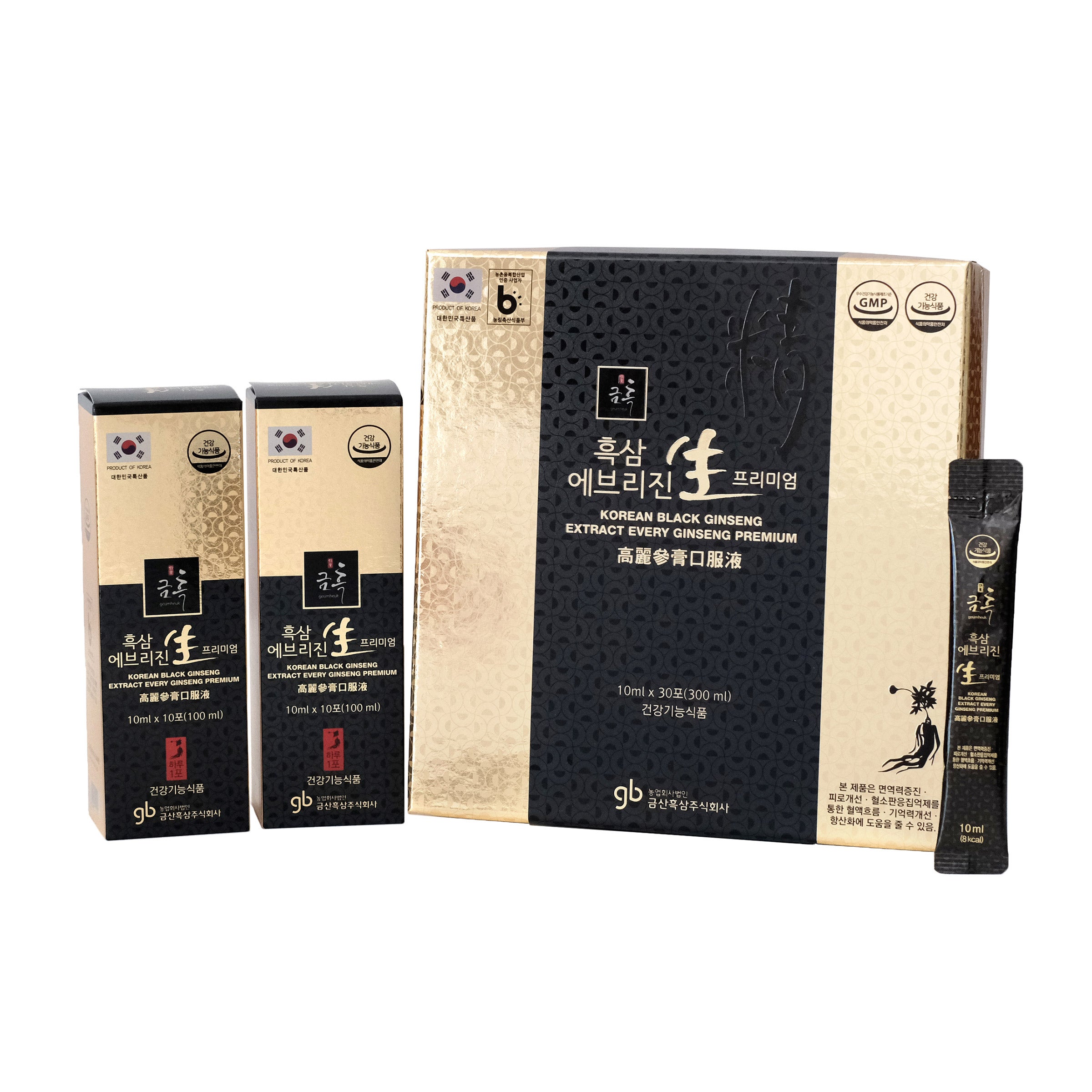 Korean Black Ginseng (0.34 oz) Premium Concentrate 30 Pouches