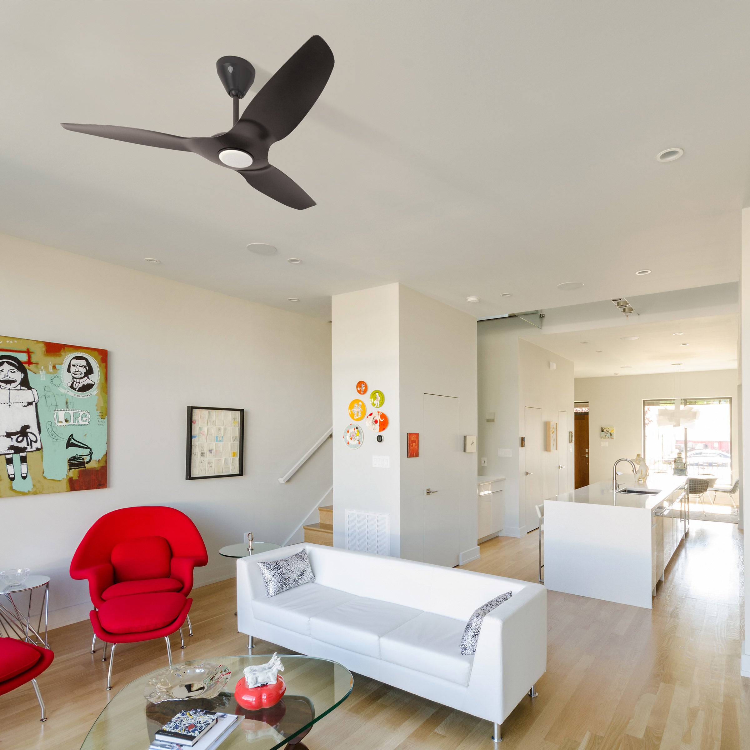 Big Ass Fans Haiku L 52 in. Ceiling Fan with Integrated LED Light and Optional Light Cover