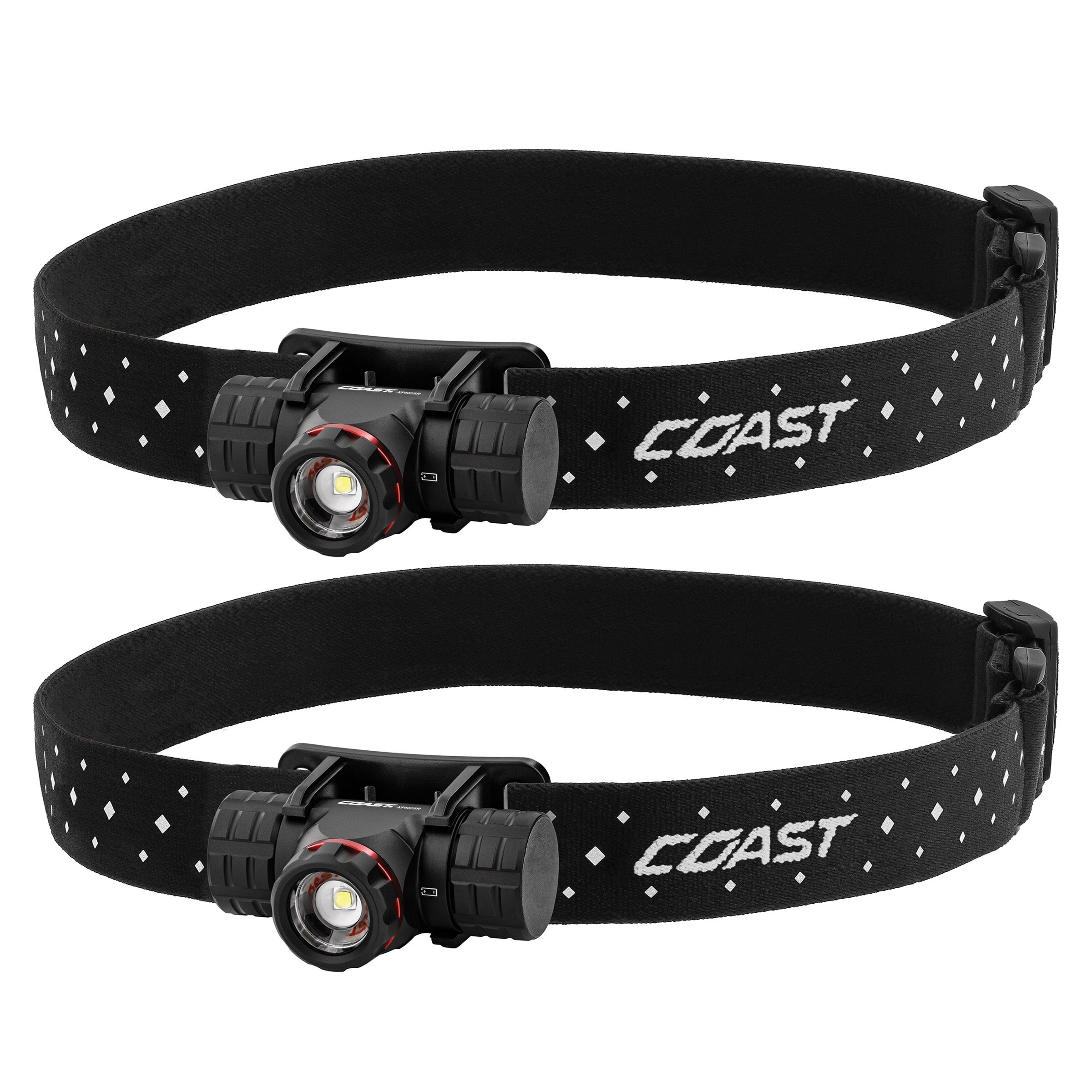 Coast XPH27R Rechargeable LED Headlamp, 2-pack