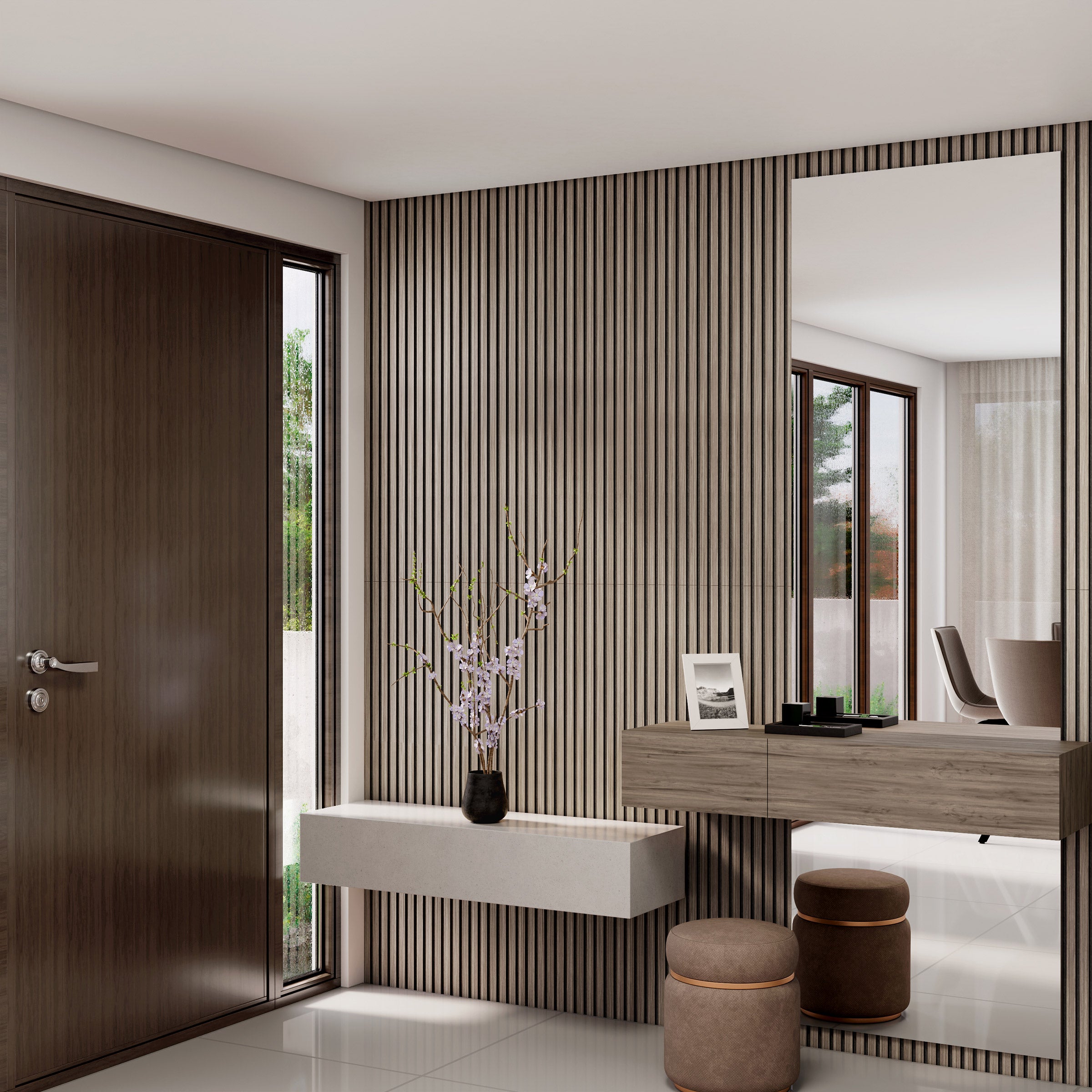 Artika Sonofold 8ft Decorative Slatted Sound-Absorbing Panel