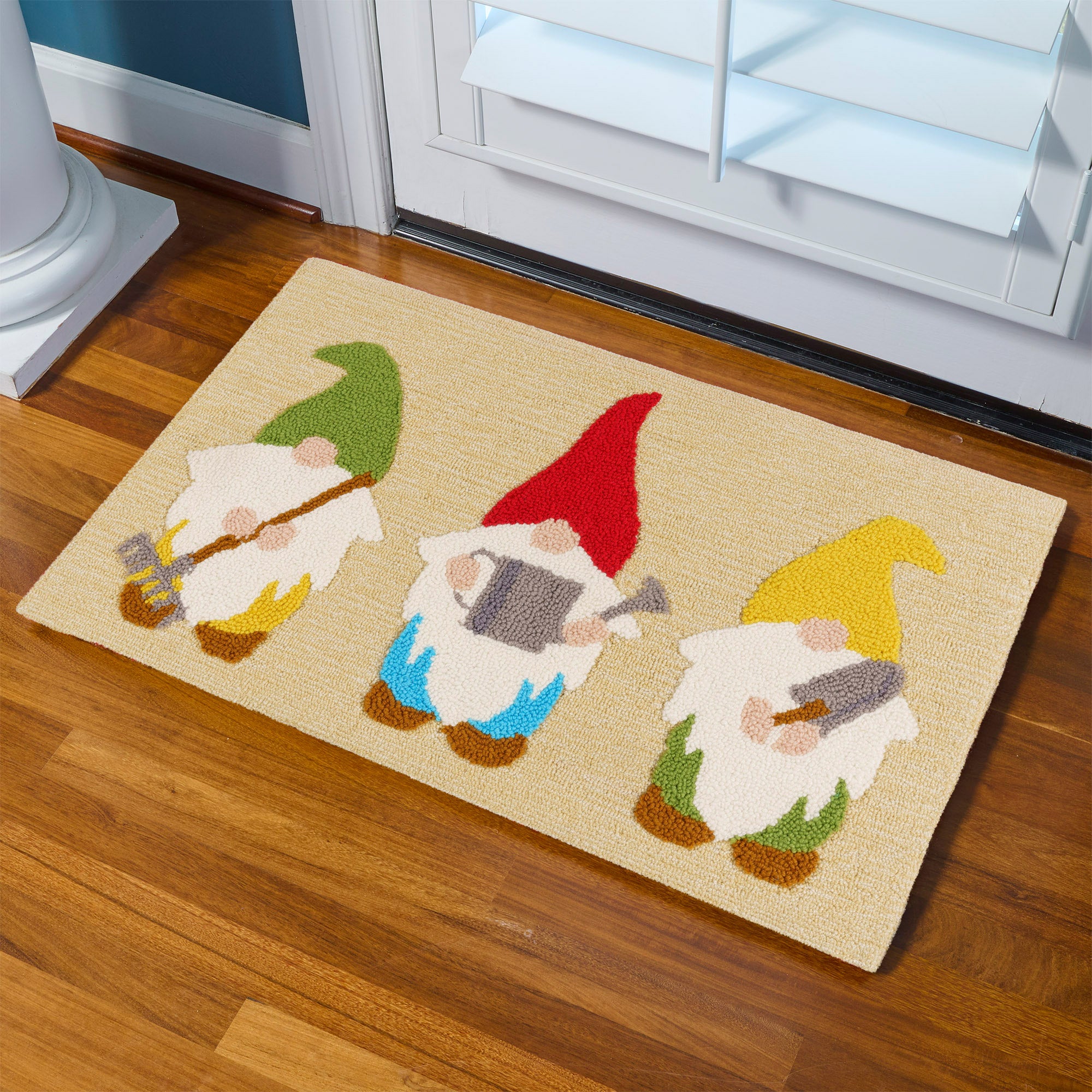 Spring Summer Hooked Rug