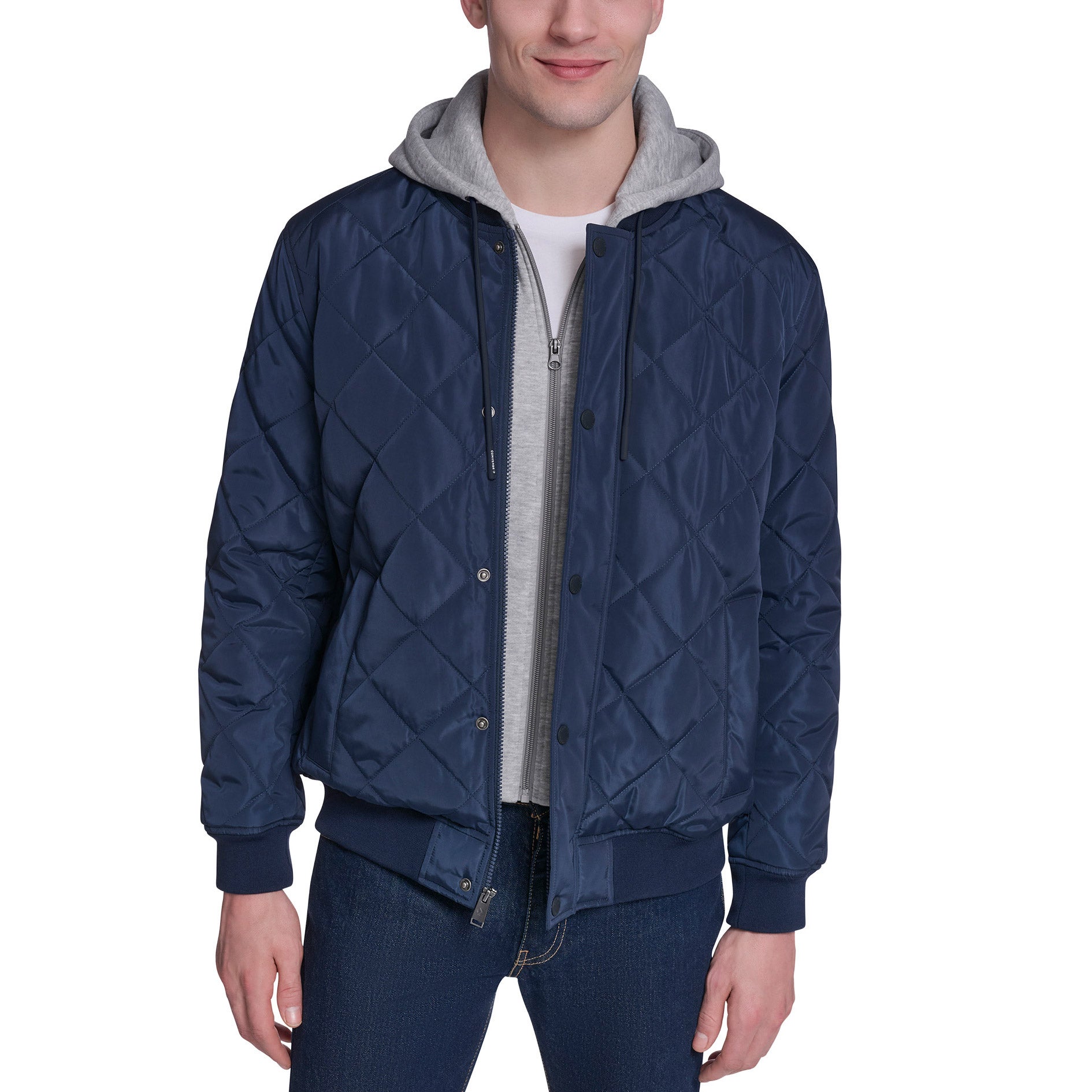 Converse Men's Hooded Bomber Jacket