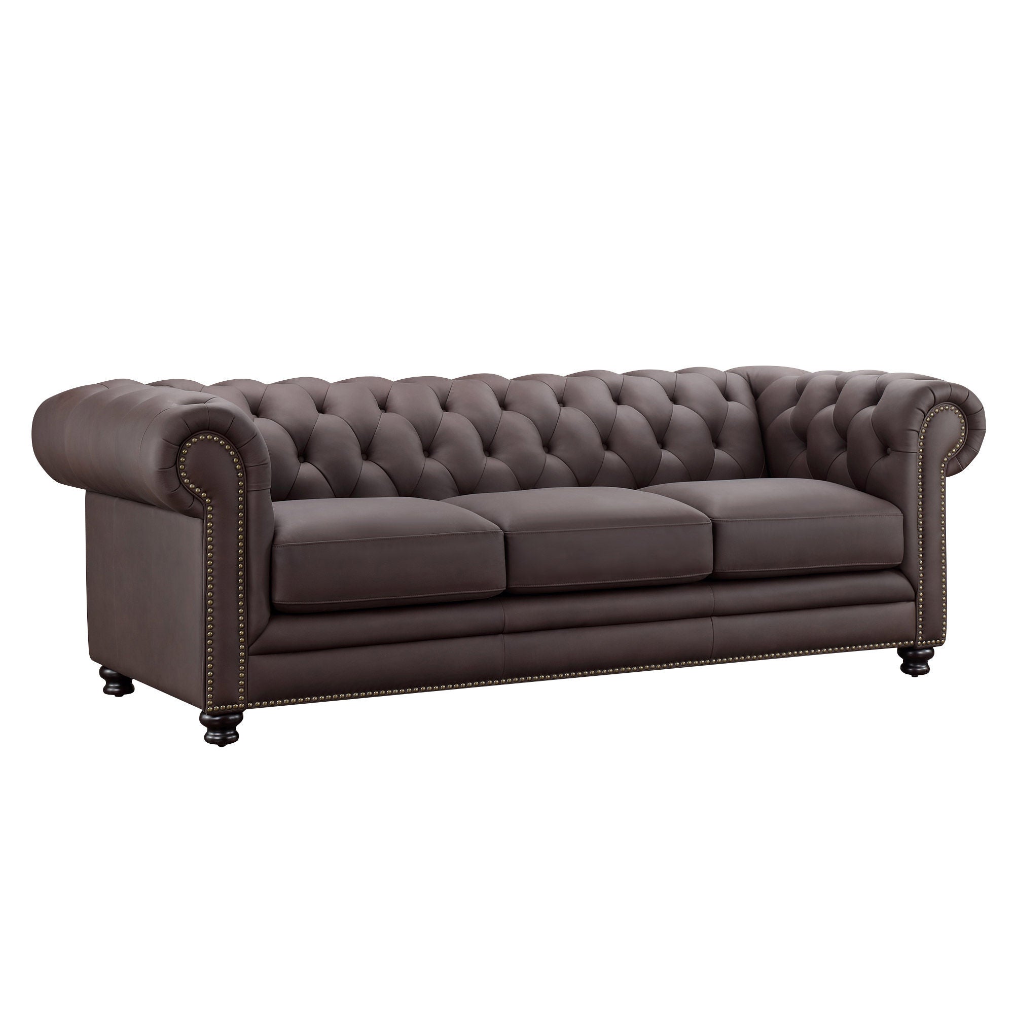 Culver 3-piece Leather Chesterfield Set