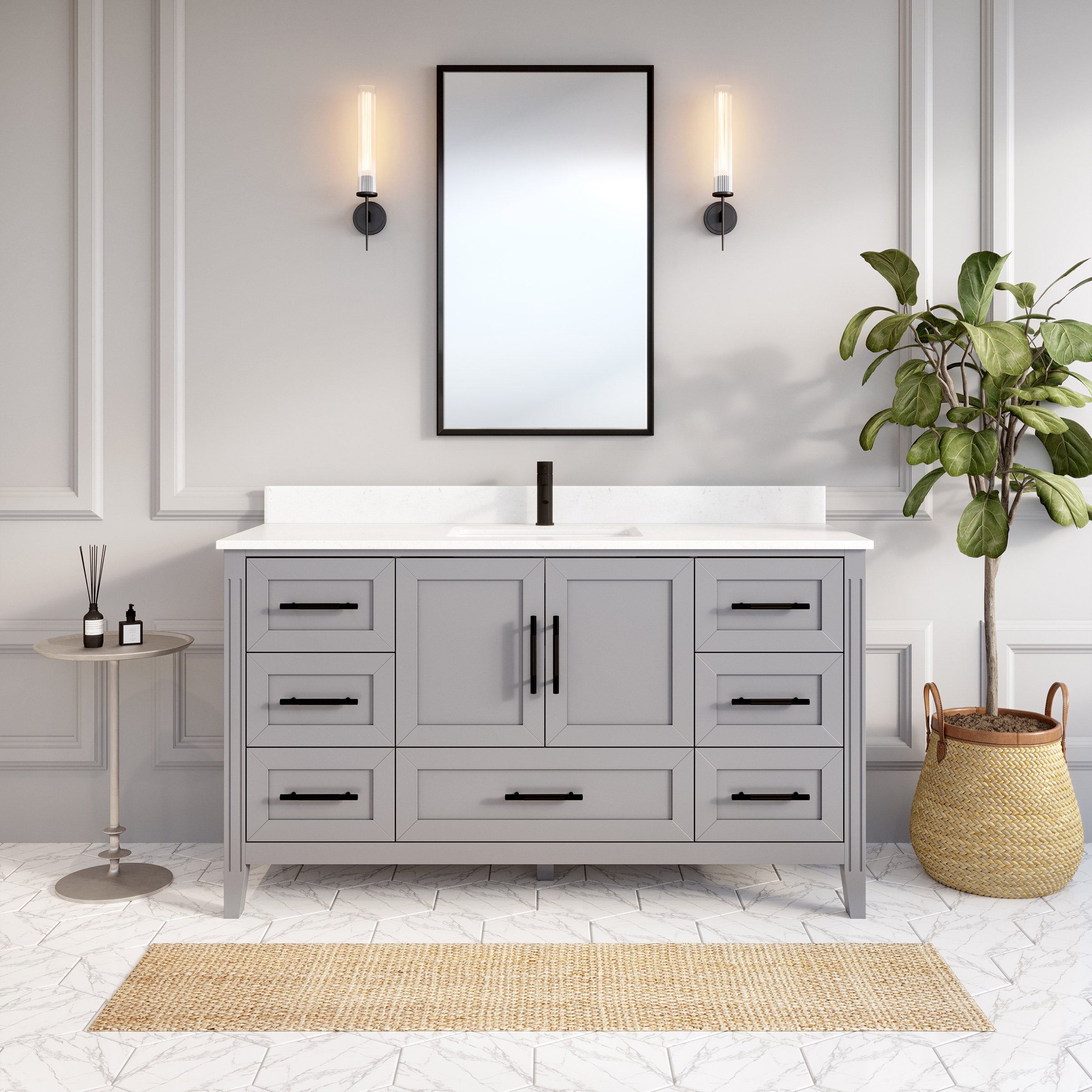 Hudson Gray Bath Vanity by Studio Bathe