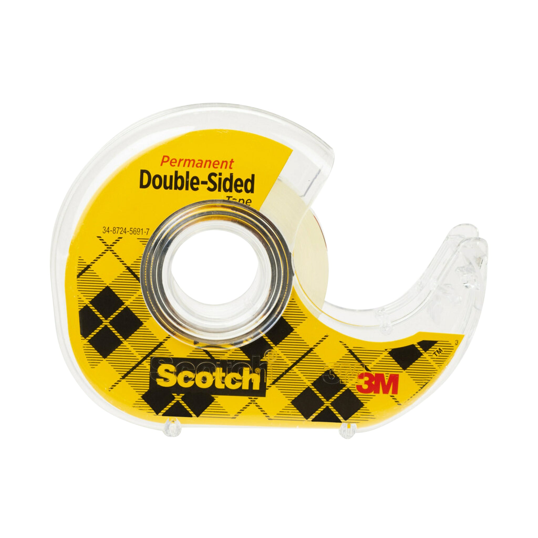 Scotch Double Sided Tape with Dispenser, 1/2" x 500" Clear, 6-count