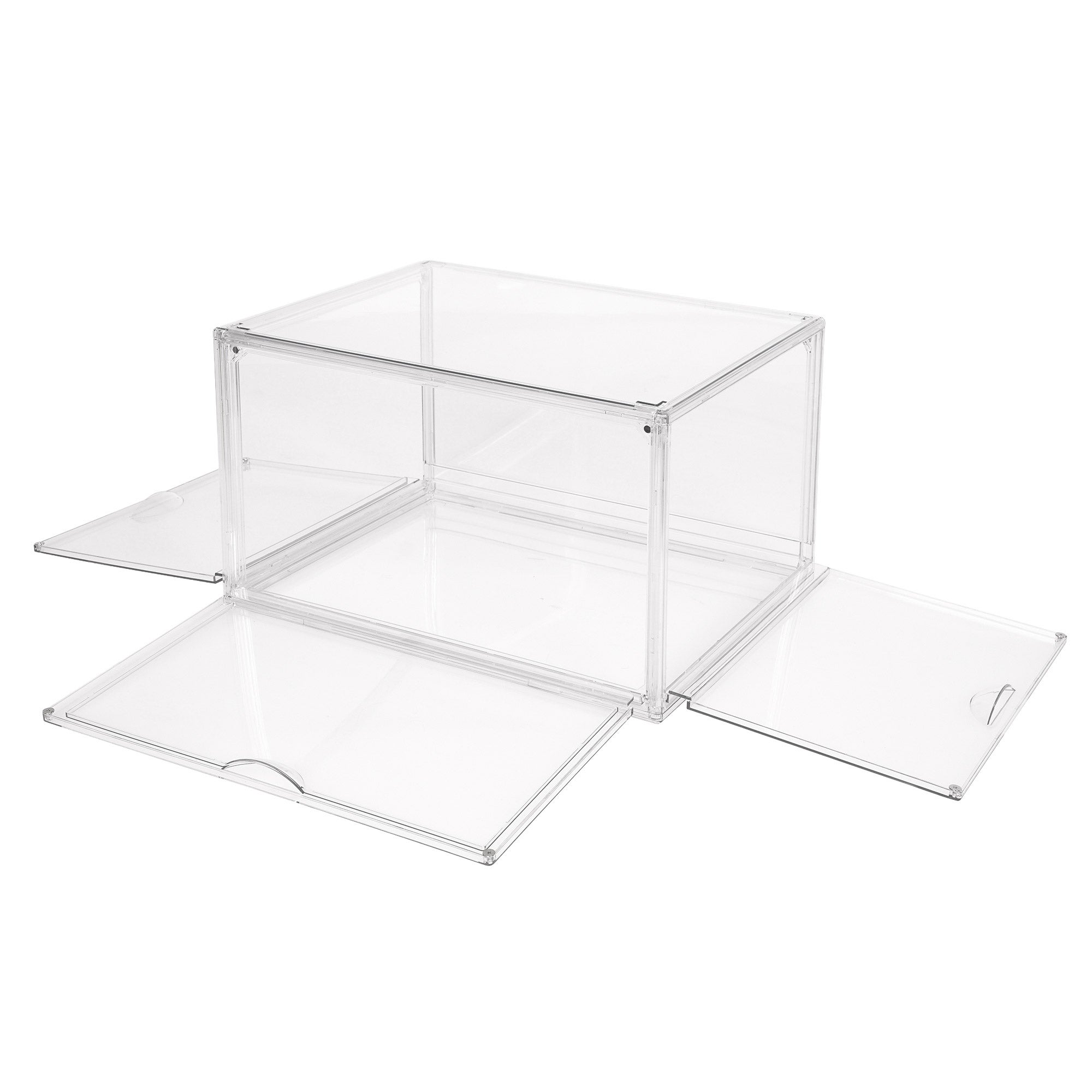 Clear Stackable Shoebox & Organizer, 4-pack