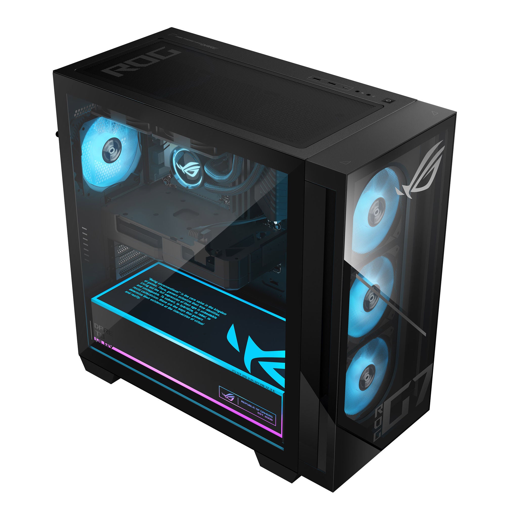 ASUS ROG G700 58L Gaming Desktop - Intel Core Ultra 9 285K - NVIDIA GeForce RTX 5070Ti - 2TB SSD - Windows 11 Home